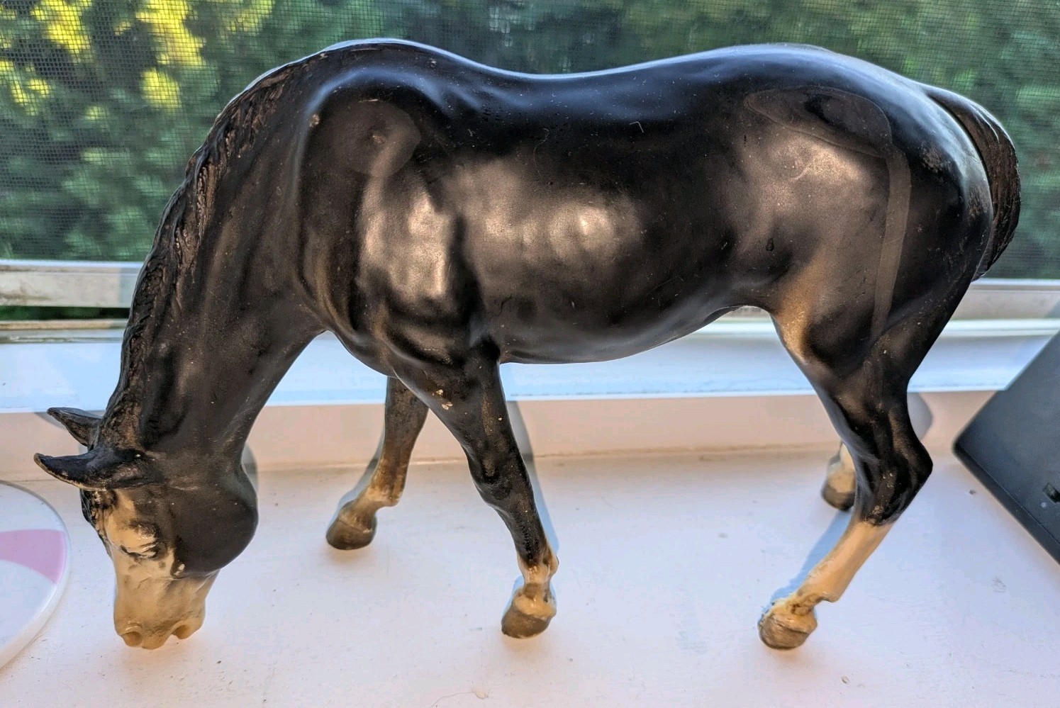 Breyer #142 Black Grazing Mare Traditional Vintage 