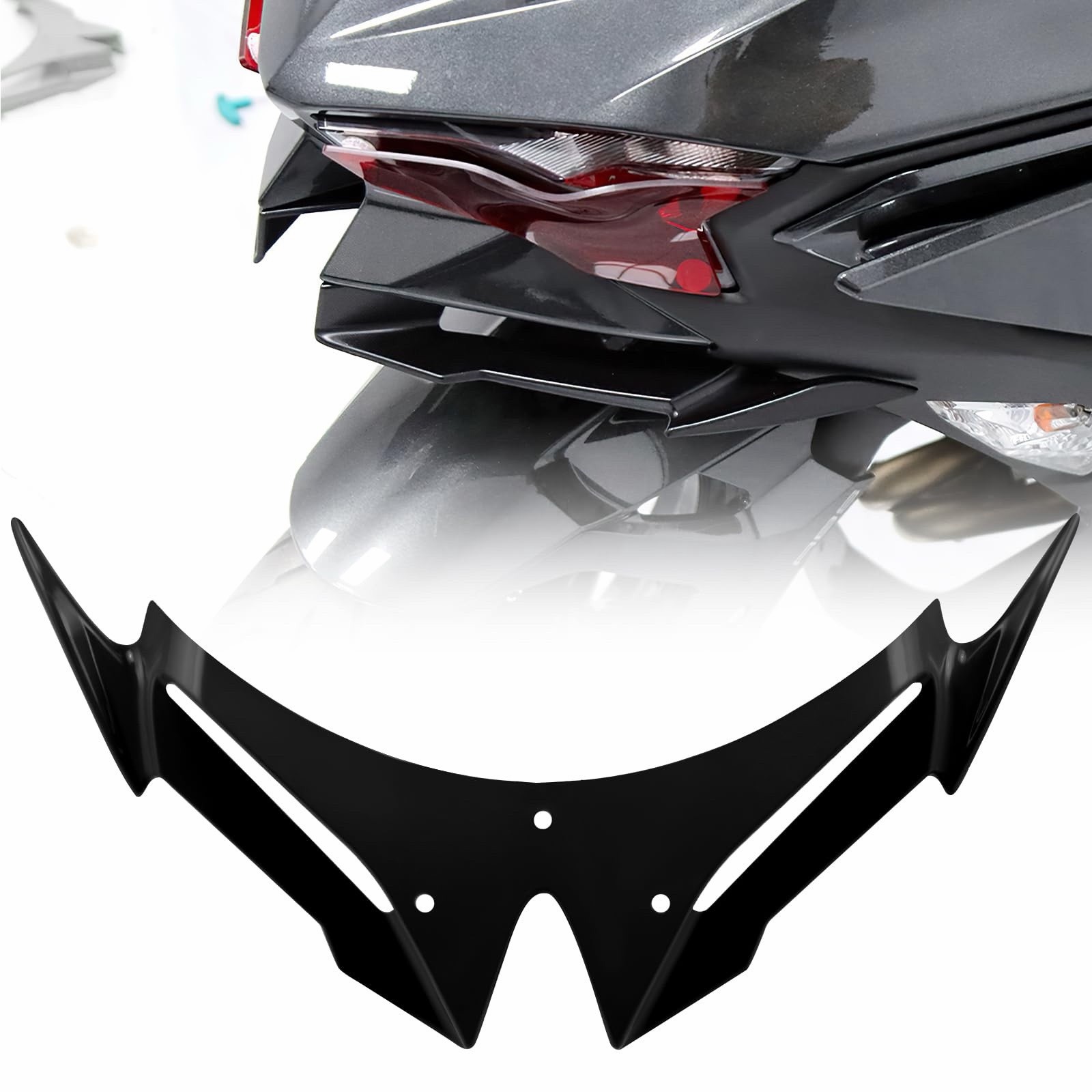 Black Front Fairing Winglet for Kawasaki Ninja 500 Z500 Ninja500 Motorcycle Black Front Fairing Winglet for Kawasaki Ninja 500 Z500 Ninja500 Motorcycle