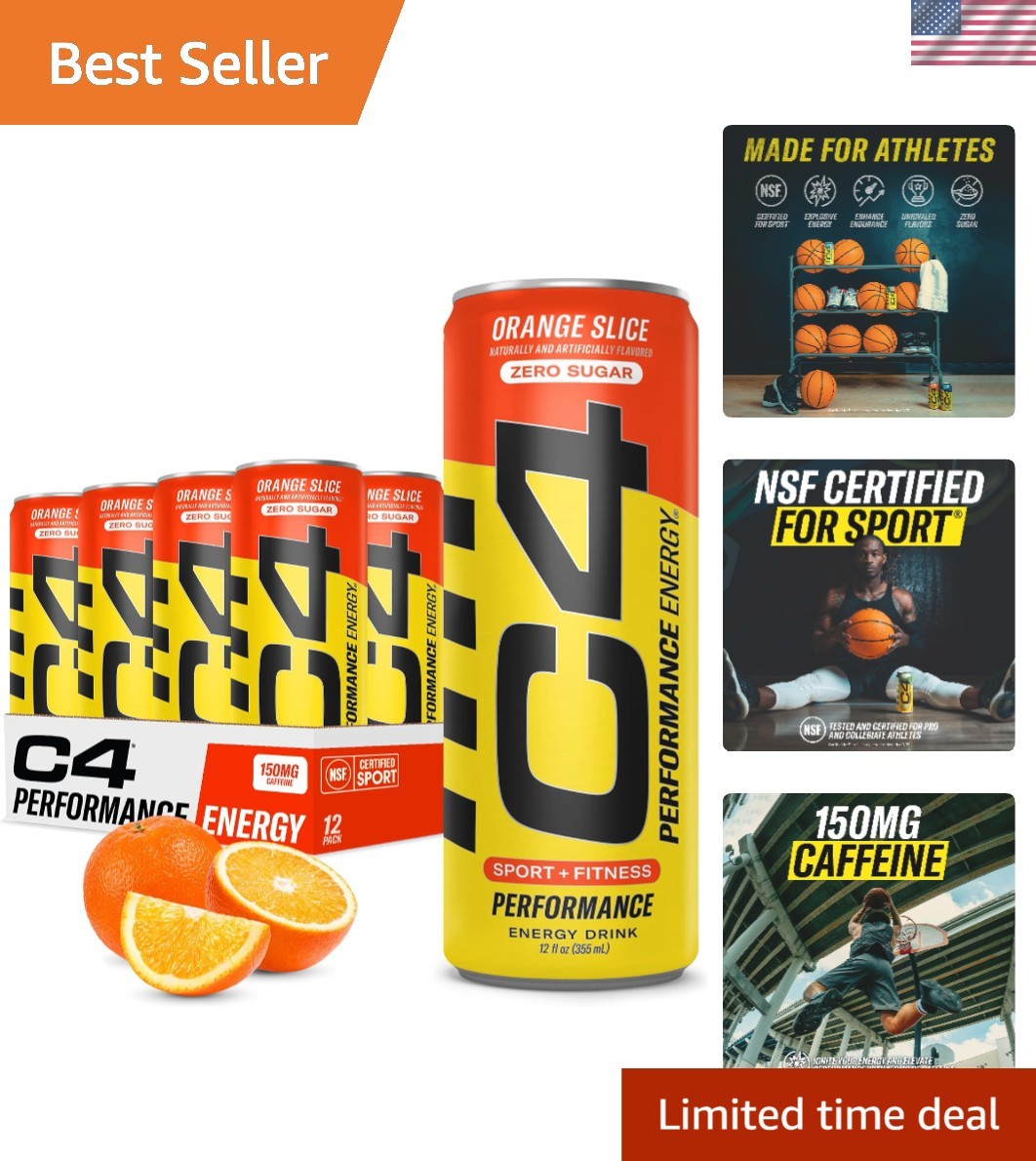 Boost Your Workout with Zero Sugar Performance Energy Drink - Orange Slice 12pk Boost Your Workout with Zero Sugar Performance Energy Drink - Orange Slice 12pk