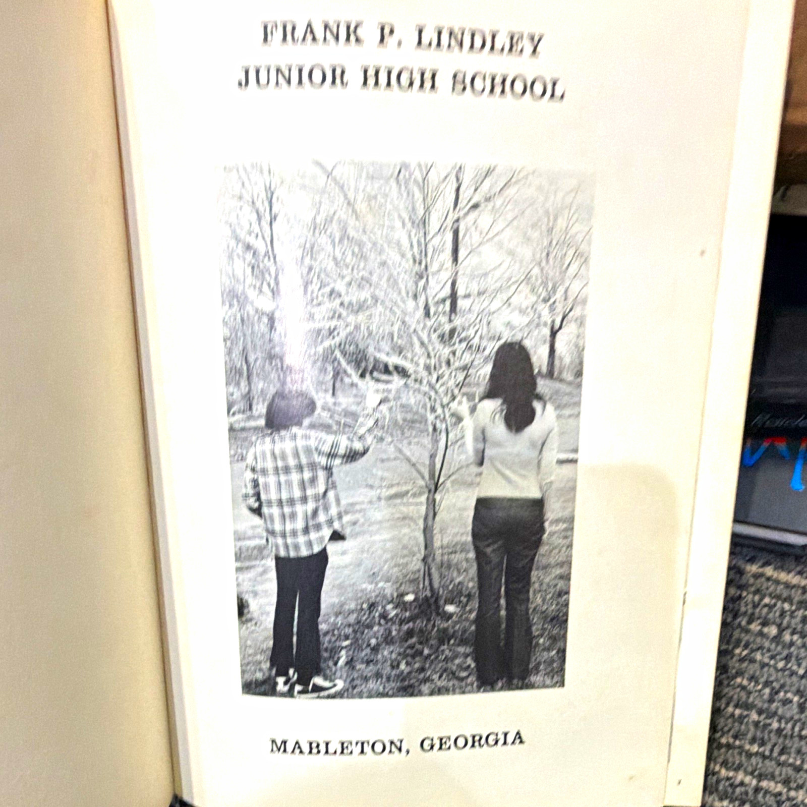 Frank P. Lindley Junior High School Raider 1973 Yearbook Original Mableton, Ga