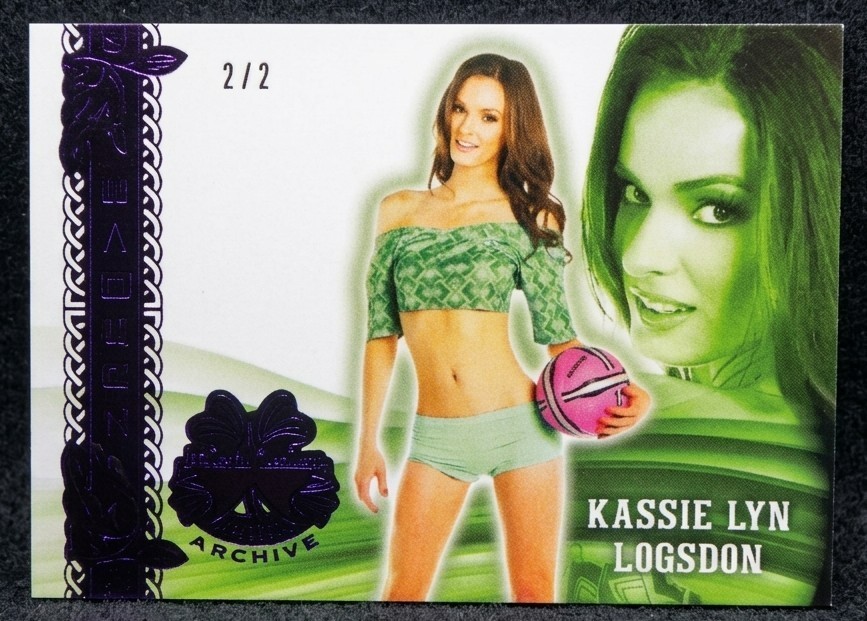 2023 Bench Warmer Emerald Archive Kassie Lyn Logsdon SHAMROCK PURPLE FOIL 2/2