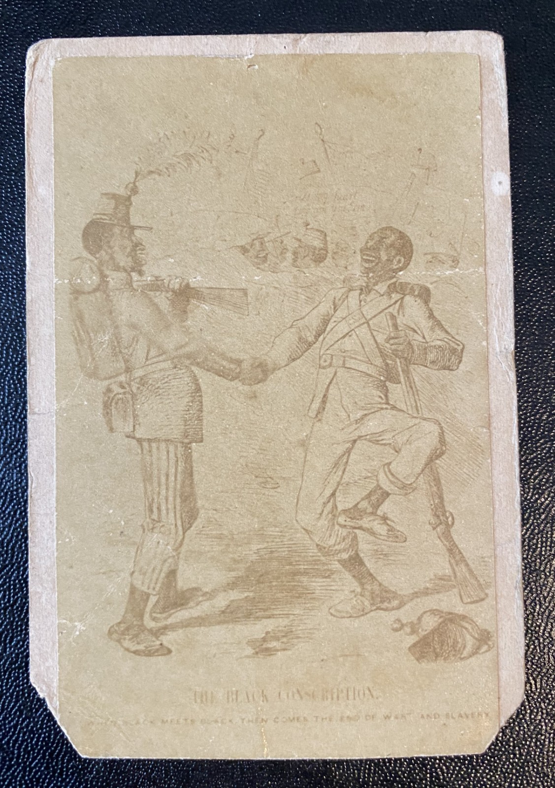 Extremely Rare 1863 Civil War CDV of Black Conscription Extremely Rare 1863 Civil War CDV of Black Conscription