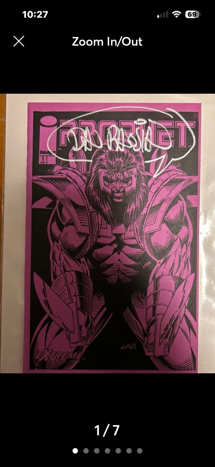 1993 Image Comics, Prophet #1 Purple Ashcan (signed By Dan Panosian) Mint&bagged
