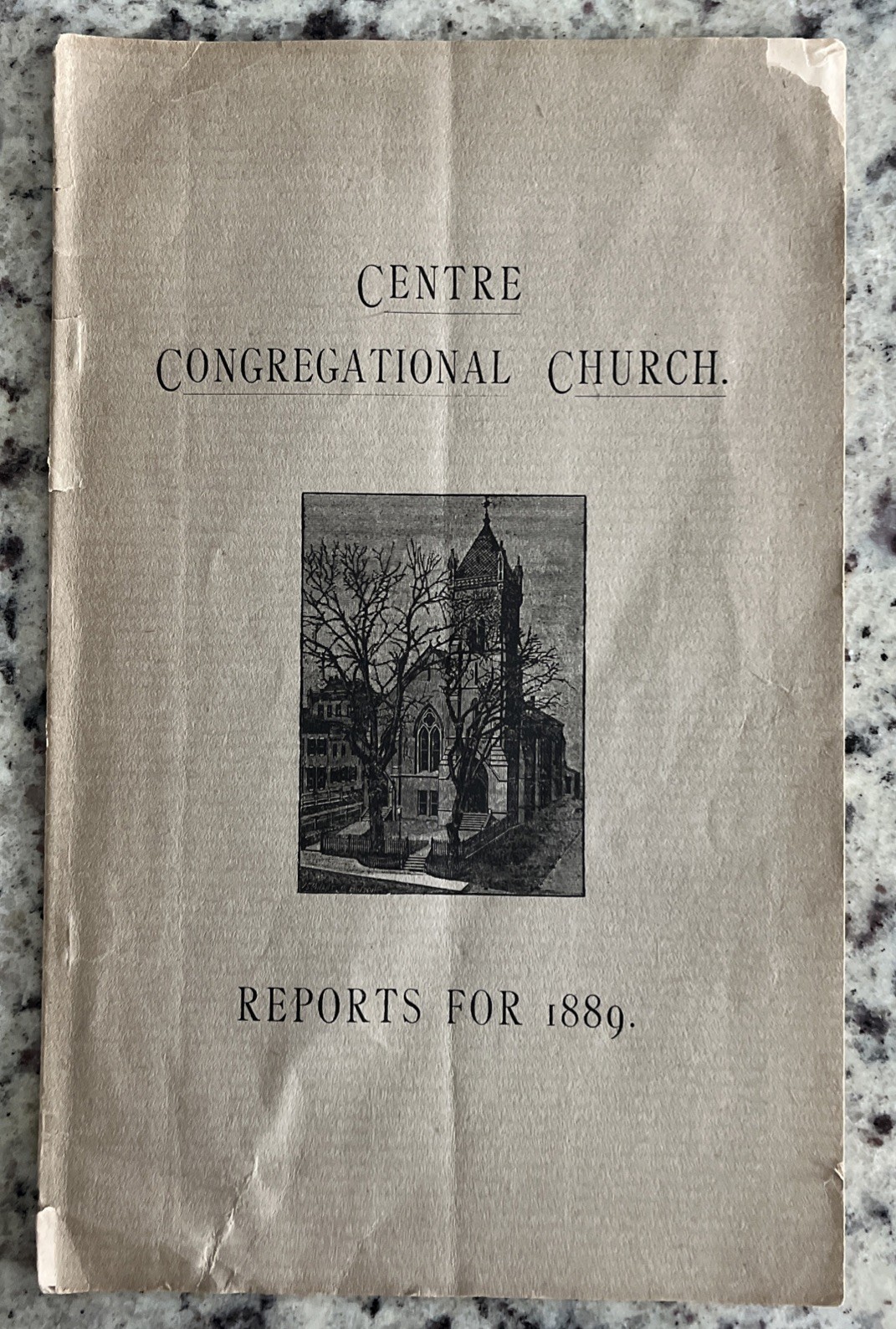 Antique 1889 Haverhill MA Centre Congregational Church Annual Reports Genealogy Antique 1889 Haverhill MA Centre Congregational Church Annual Reports Genealogy