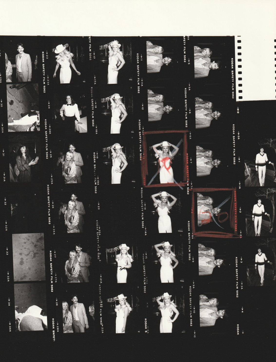Contact Photo Sheet & Negatives Scott Baio Richardson Tilton Principal 12-1-80