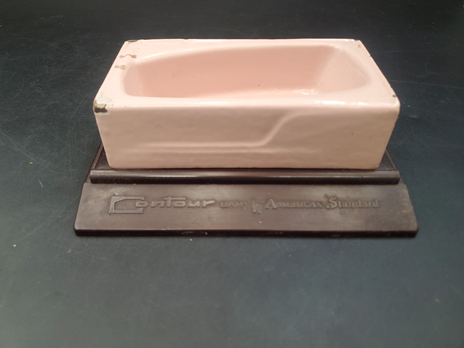 Vtg American Standard Contour Cast Iron Bath Tub Salesman Sample Pink MCM 1950\'s