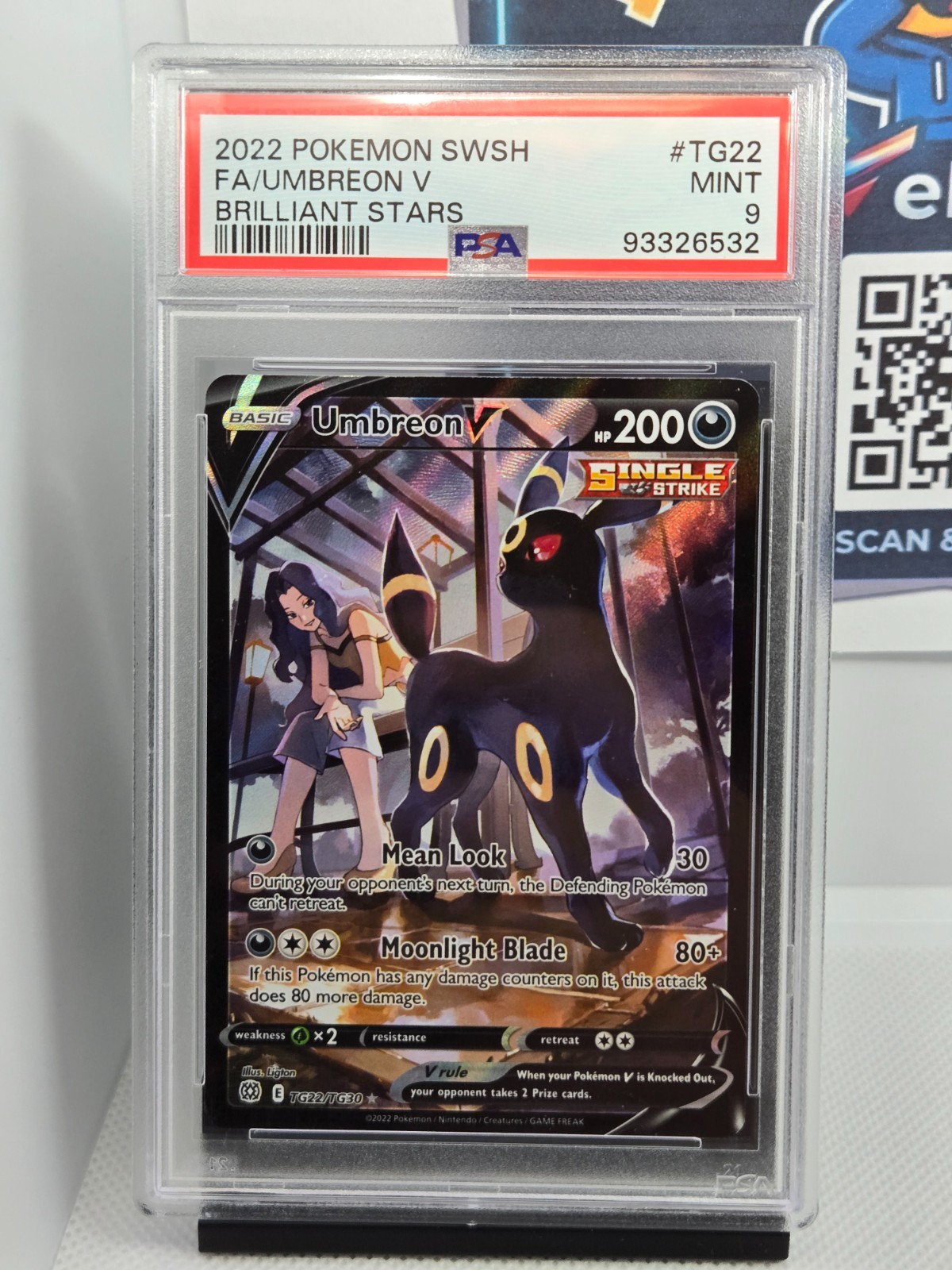 Umbreon V TG22/TG30 - Pokemon Brilliant Stars - Ultra Rare - Holo - NM Umbreon V TG22/TG30 - Pokemon Brilliant Stars - Ultra Rare - Holo - NM