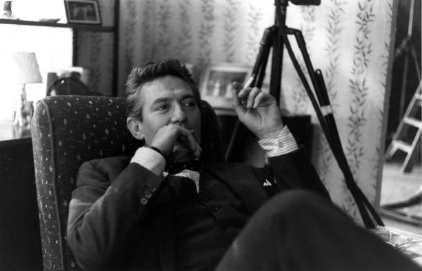 Actor Peter Finch set of film No Love Johnny Pinewood Studios Brit- Old Photo