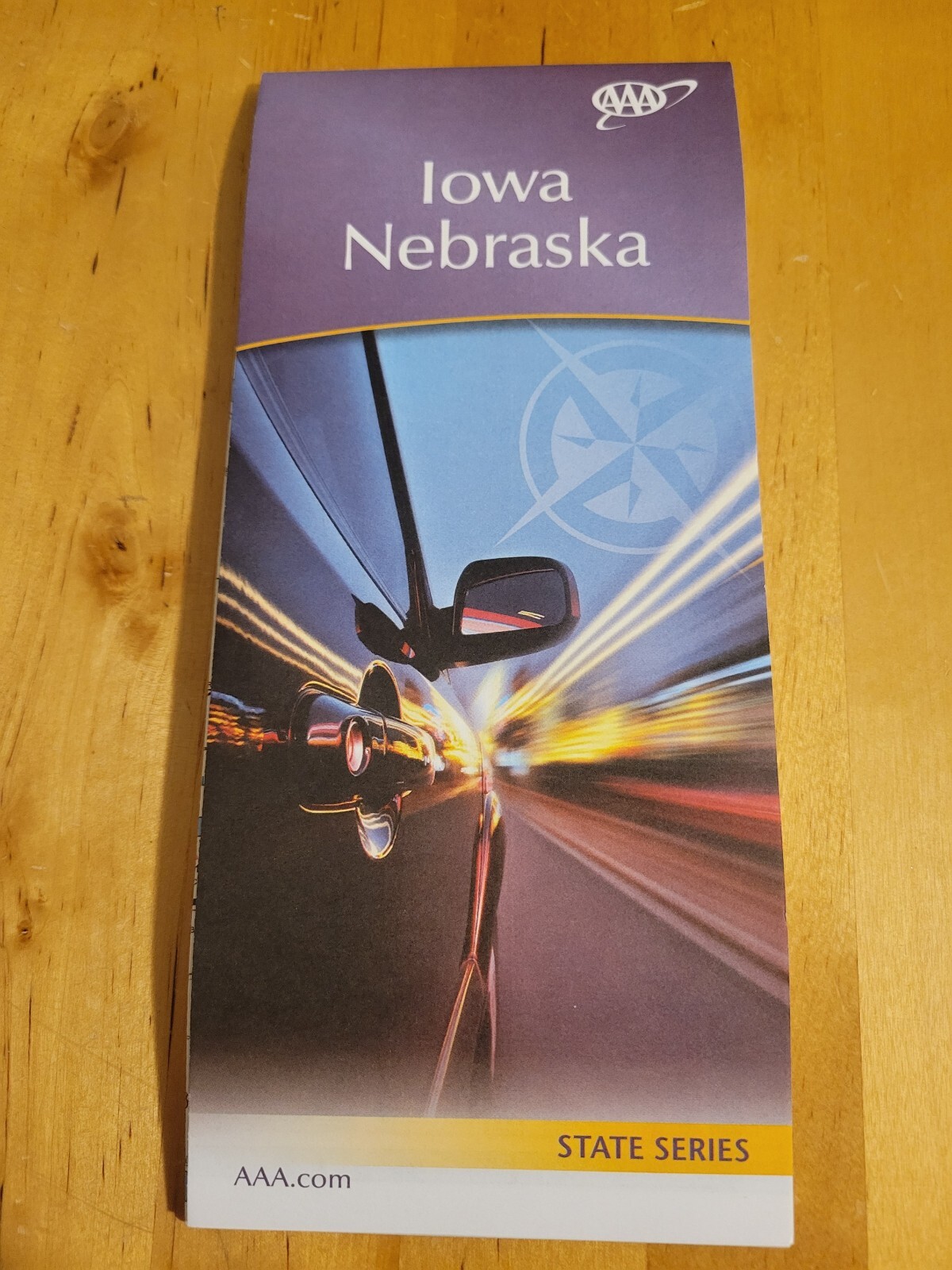 IOWA NEBRASKA IA NE State Map AAA Road Tour Map NEW