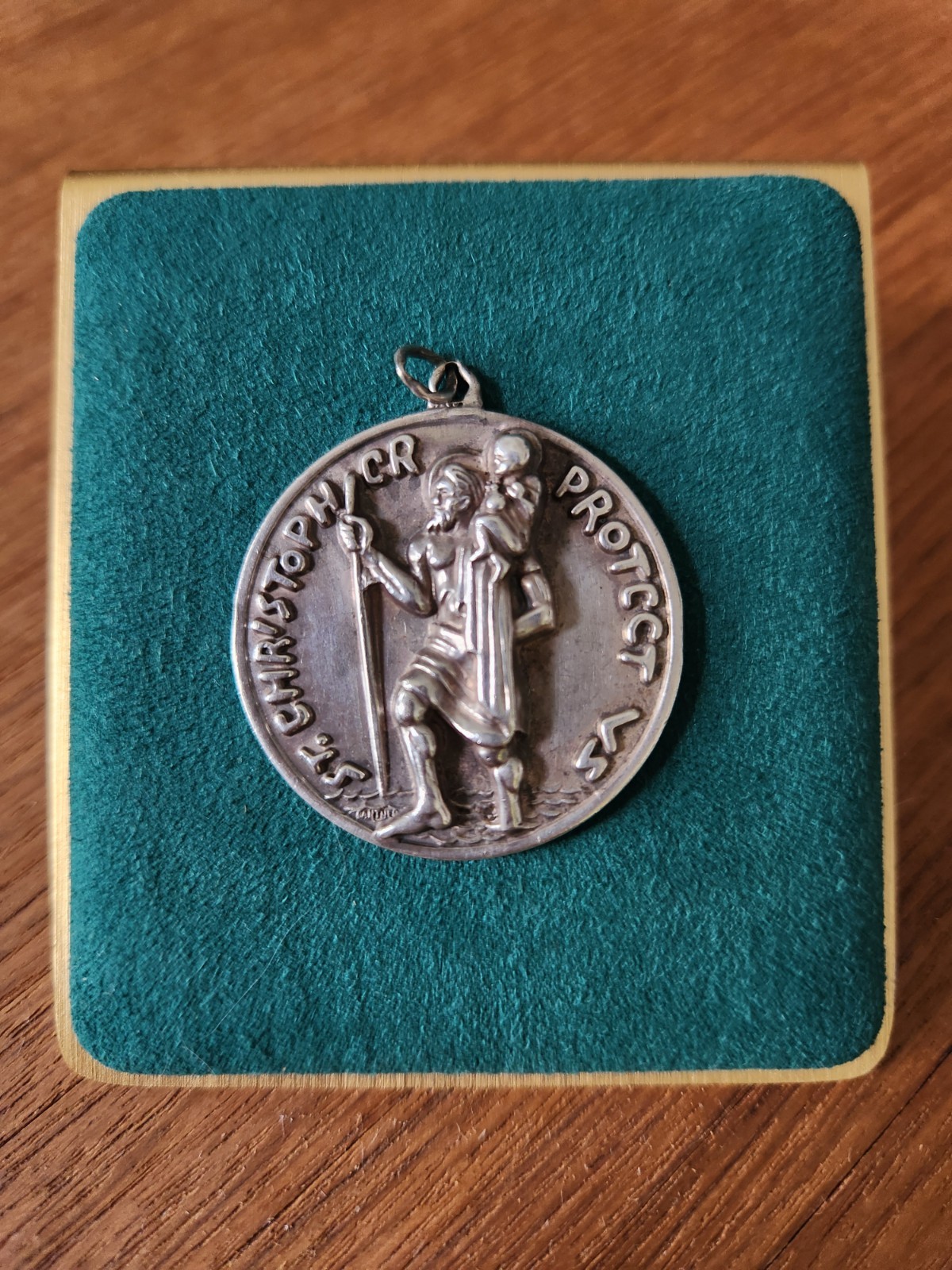 Hayward Sterling Silver St. Christopher Medal 925 Heavy 28g Vintage Hayward Sterling Silver St. Christopher Medal 925 Heavy 28g Vintage