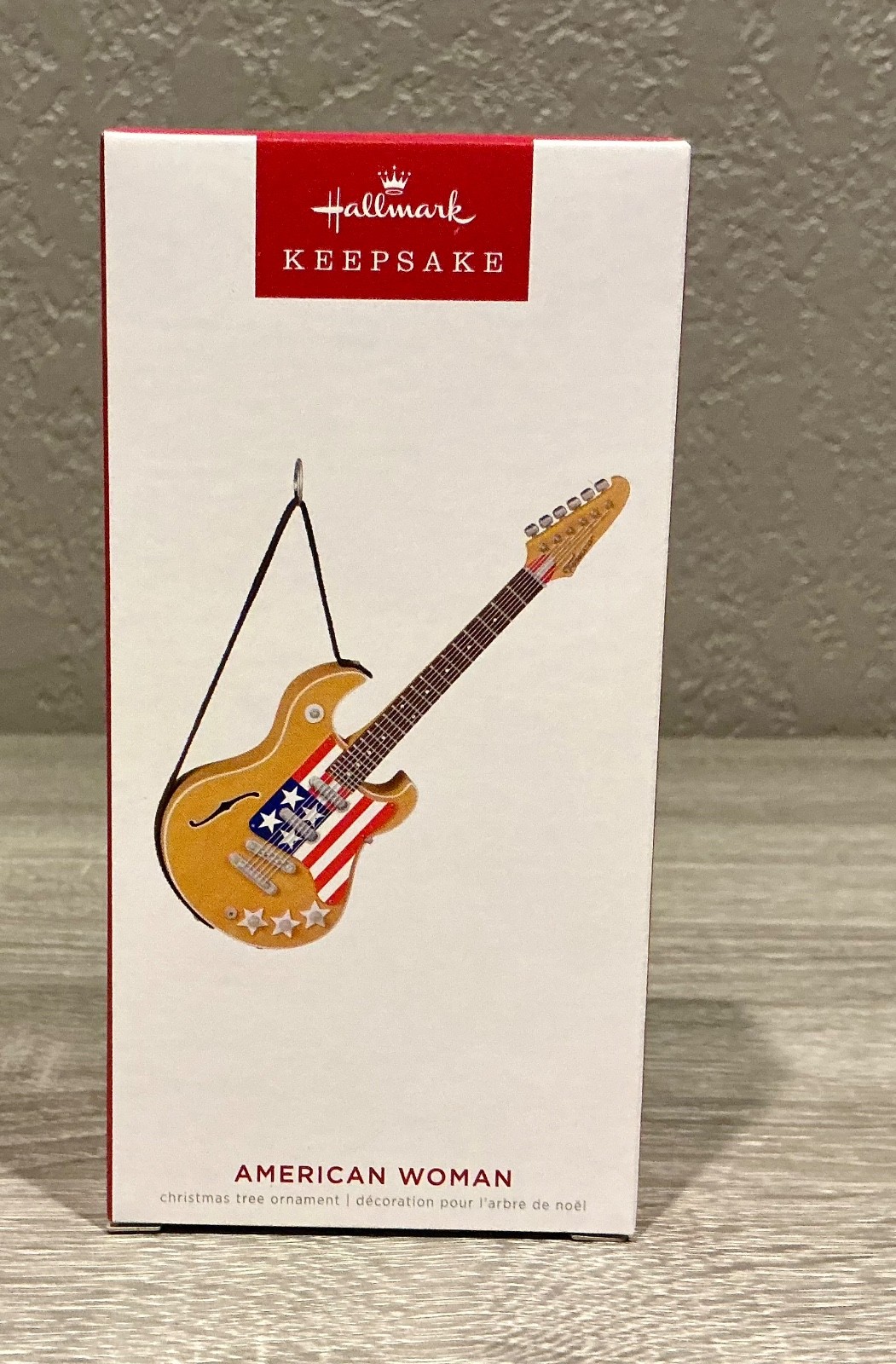 2022 Hallmark Keepsake Xmas Ornament American Woman Guitar Guess Who Musical NIB