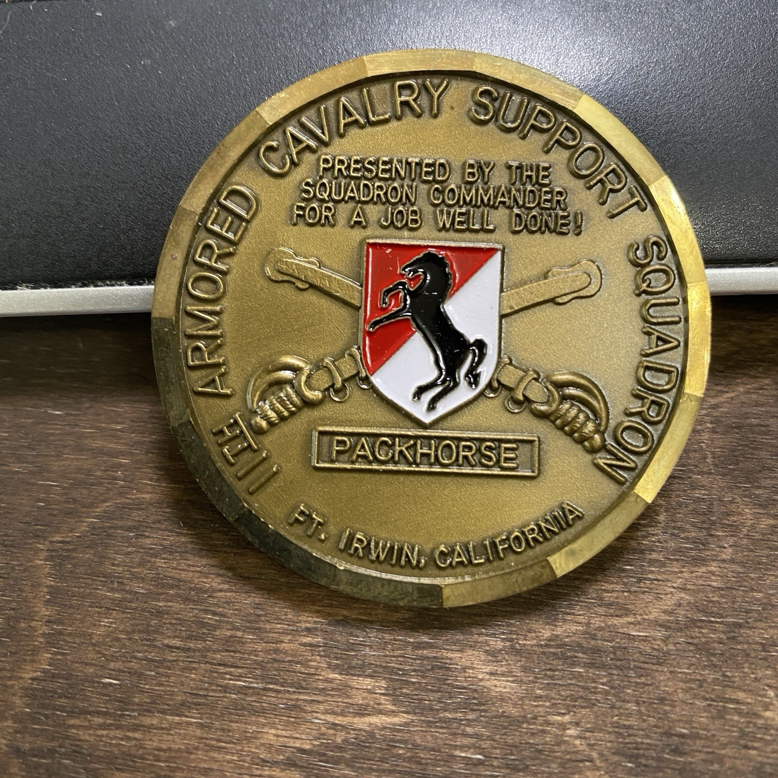 11th ACR Packhorse Cavalry Support Squadron Challenge Coin OPFOR NTC 51mm