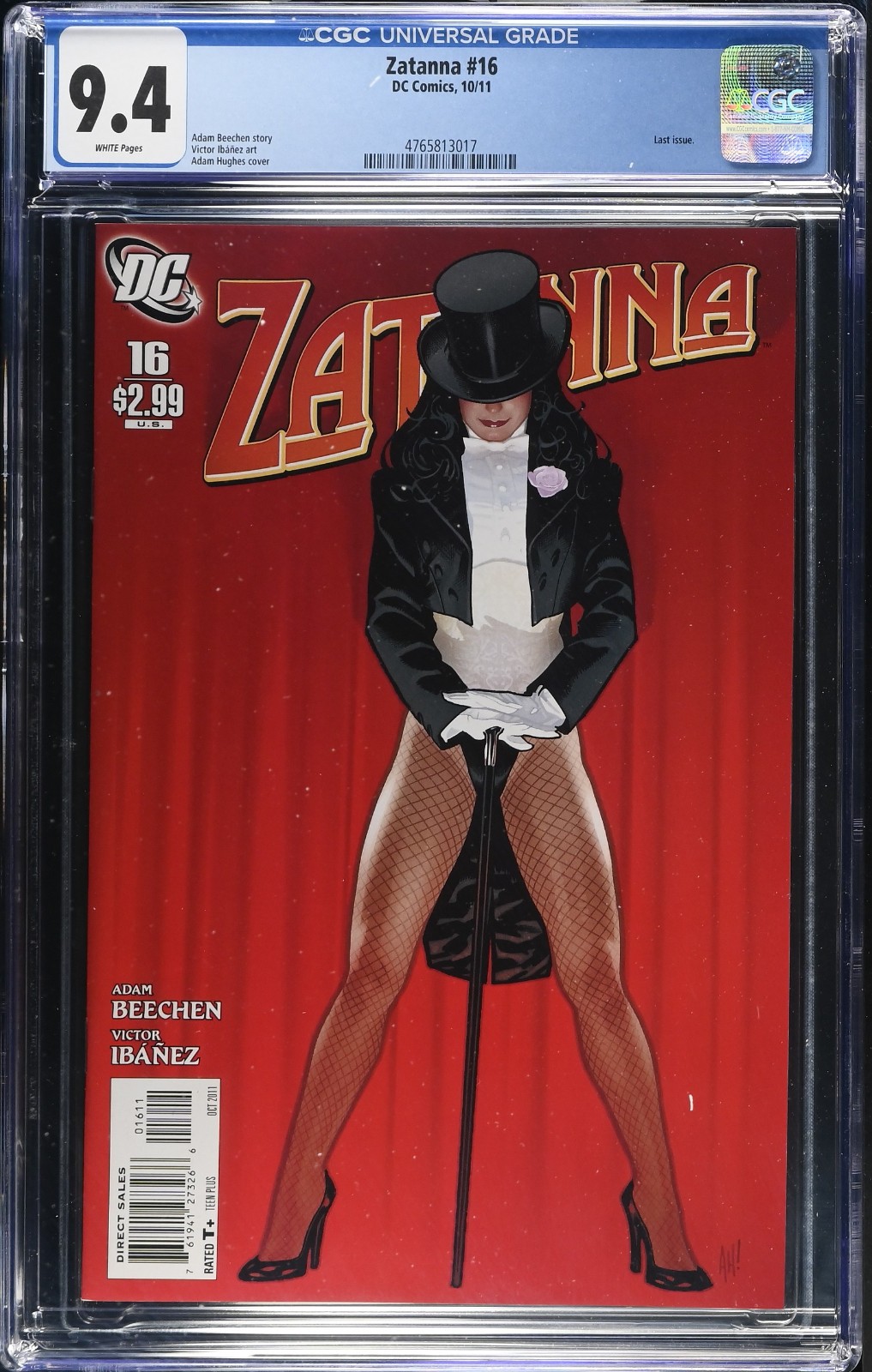Zatanna #16 Adam Hughes Classic Cover CGC 9.4 - Last Issue Zatanna #16 Adam Hughes Classic Cover CGC 9.4 - Last Issue