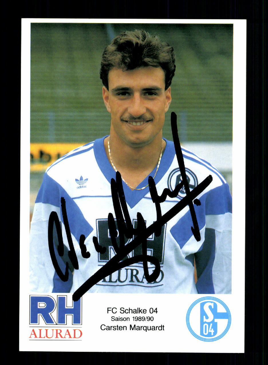 Carsten Marquardt autograph card FC Schalke 04 1989-90 original signed