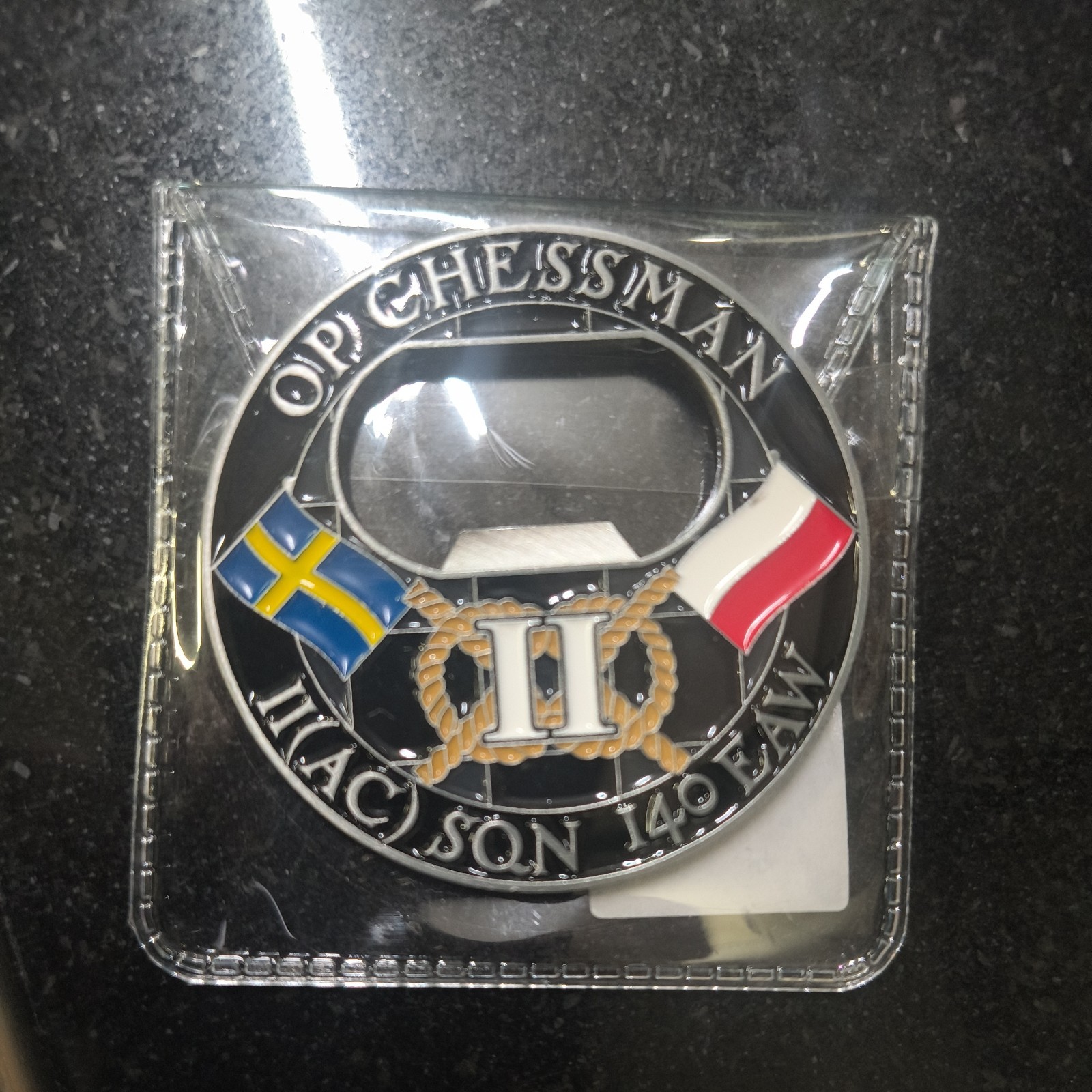 RAF 2 Sqn Lossiemouth Op Chessman  Challenge  - Typhoon coin 