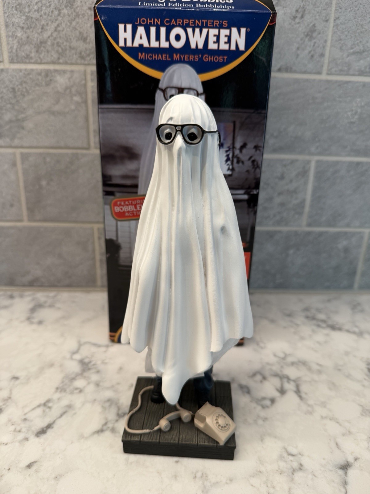 Halloween Michael Myers Ghost Sheet Bobblehead Hot Topic Exclusive Royal Bobbles Halloween Michael Myers Ghost Sheet Bobblehead Hot Topic Exclusive Royal Bobbles