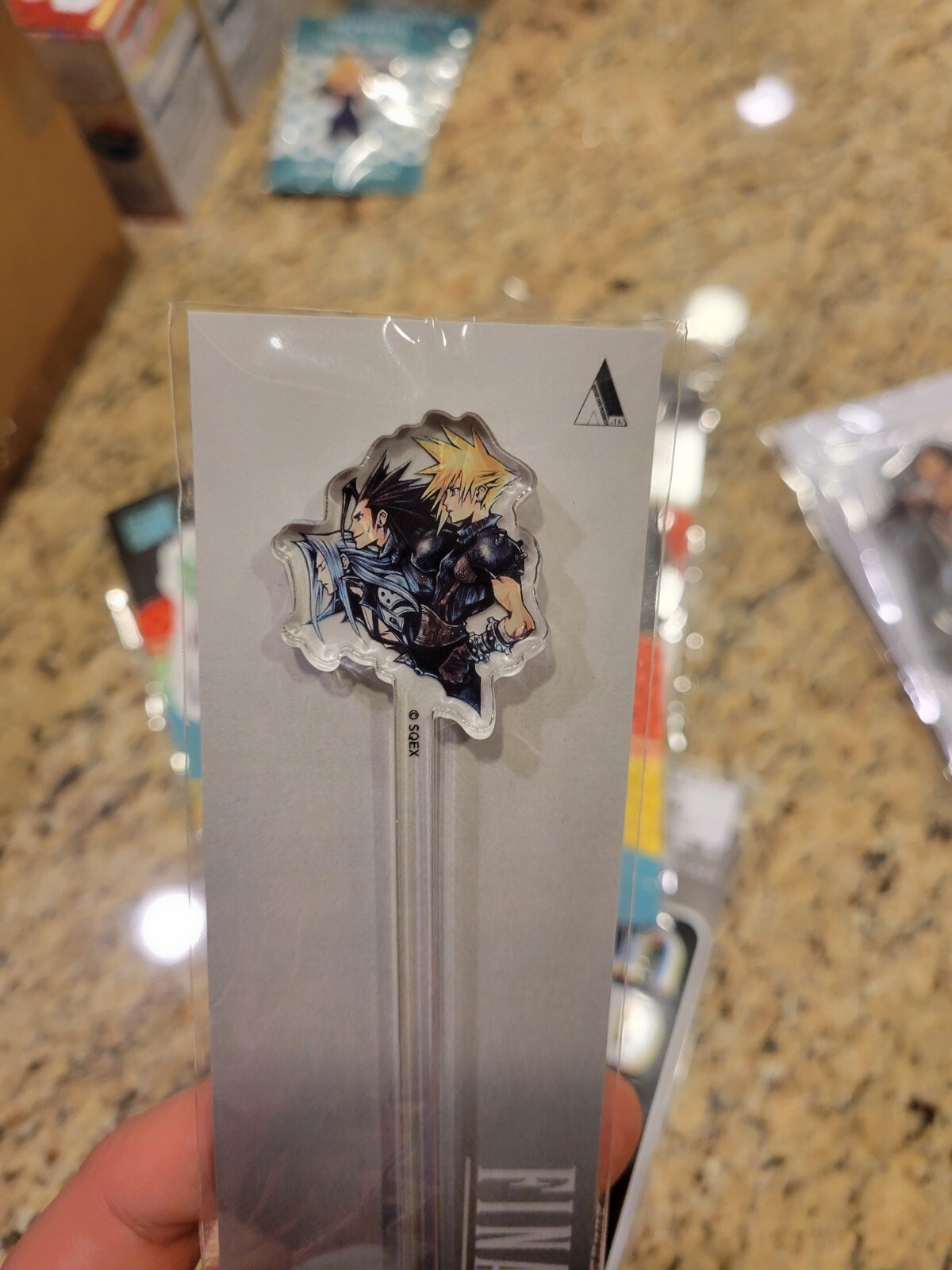 Final Fantasy VII Rebirth Tokyo Cafe muddler Acrylic drink stirrer CLOUD ZACK