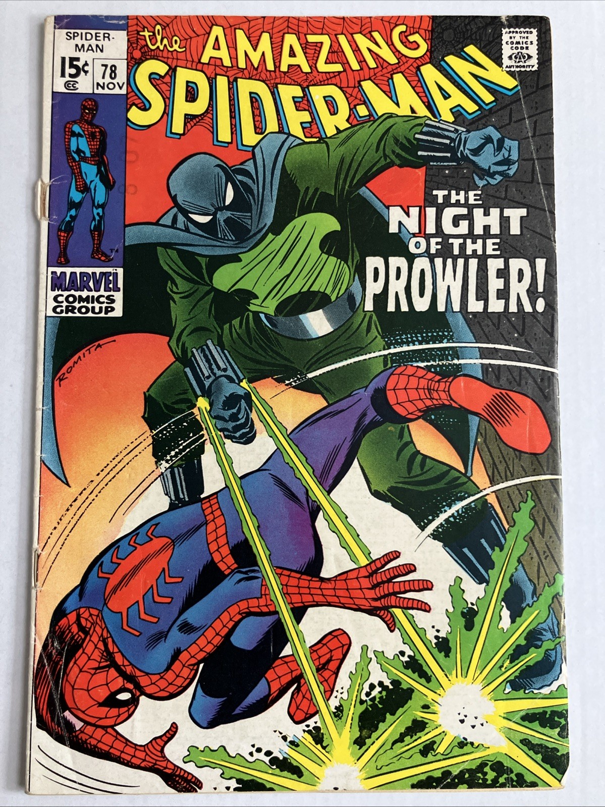 The Amazing Spider-Man #78 (Marvel Comics November 1969) 1st Prowler