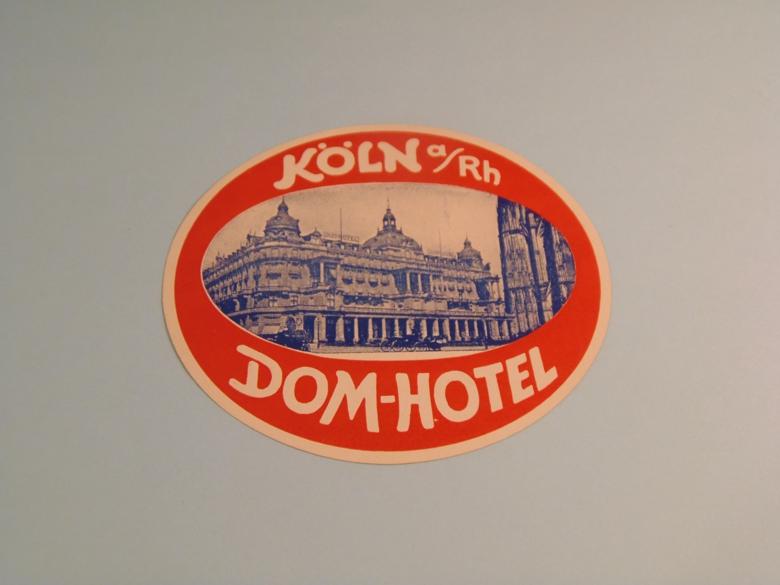 Dom-Hotel, Koln a/Rh, Cologne, Germany Travel Luggage Labels Dom-Hotel, Koln a/Rh, Cologne, Germany Travel Luggage Labels