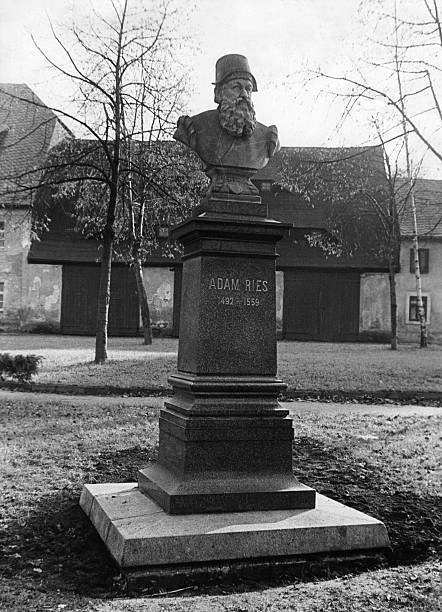 Ries Adam 1492 30 03 1559 Rechenmeister DAdam Riese Denkmal in Ann- Old Photo