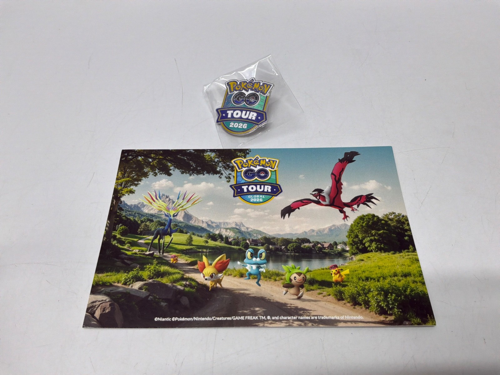 2026 Pokémon GO Tour Kalos Global Pin & Postcard San Diego Event