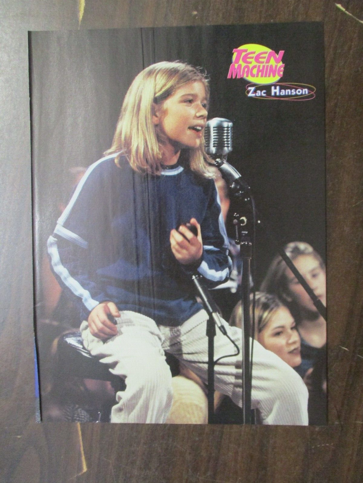 ZAC HANSON ON STAGE JEFF TIMMONS PHOTO PIN UP TEEN MACHINE MAGAZINE CLIPPING K40