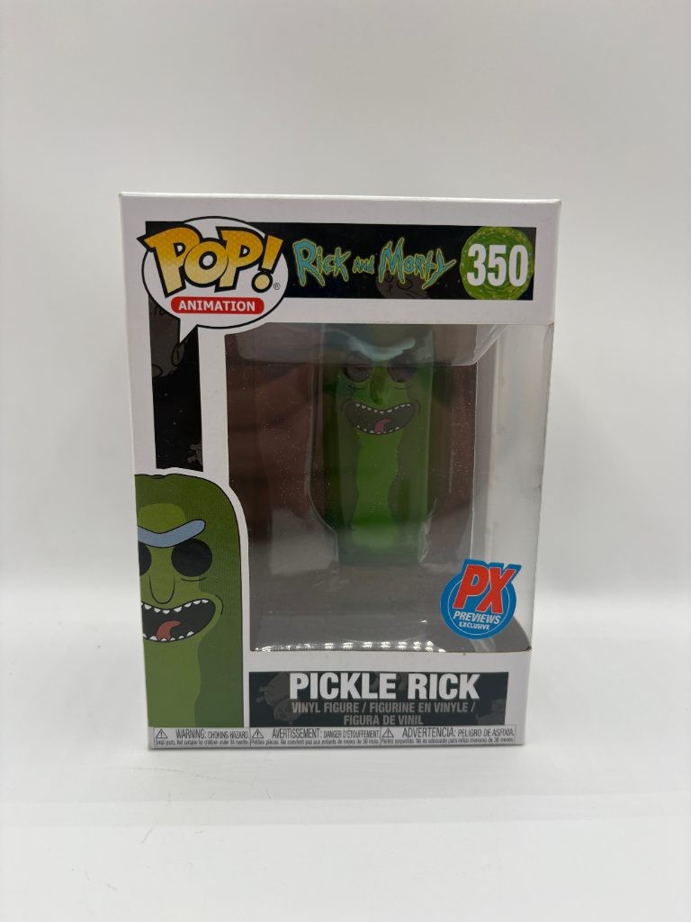 Funko Pop Pickle Rick #350 PX Previews Exclusive Rick and Morty Animation Vinyl Funko Pop Pickle Rick #350 PX Previews Exclusive Rick and Morty Animation Vinyl