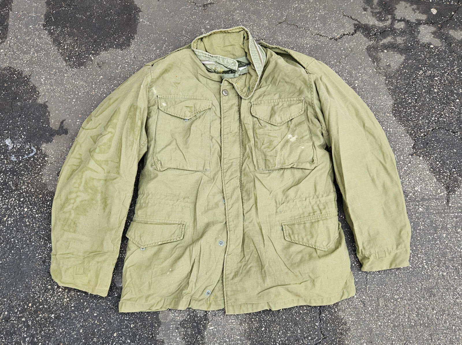 1969 Alpha Industries Vintage Military Vietnam Field Jacket Sz. Medium Regular 1969 Alpha Industries Vintage Military Vietnam Field Jacket Sz. Medium Regular