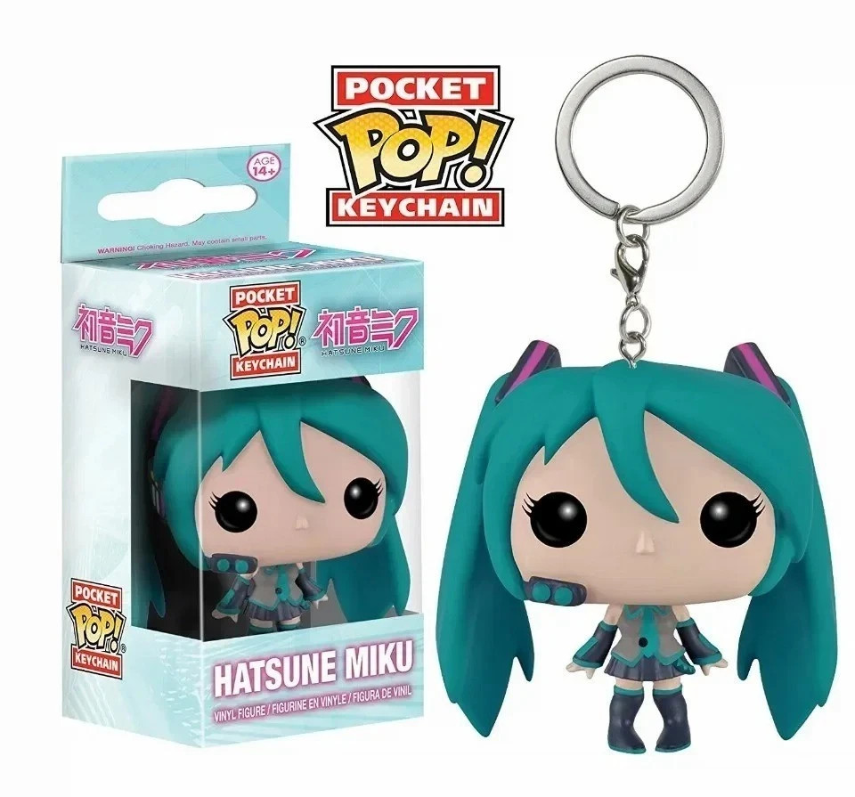 Funko Pop Anime Hatsune Miku Pocket Pop Keychain Vinyl Figure Toy Gift