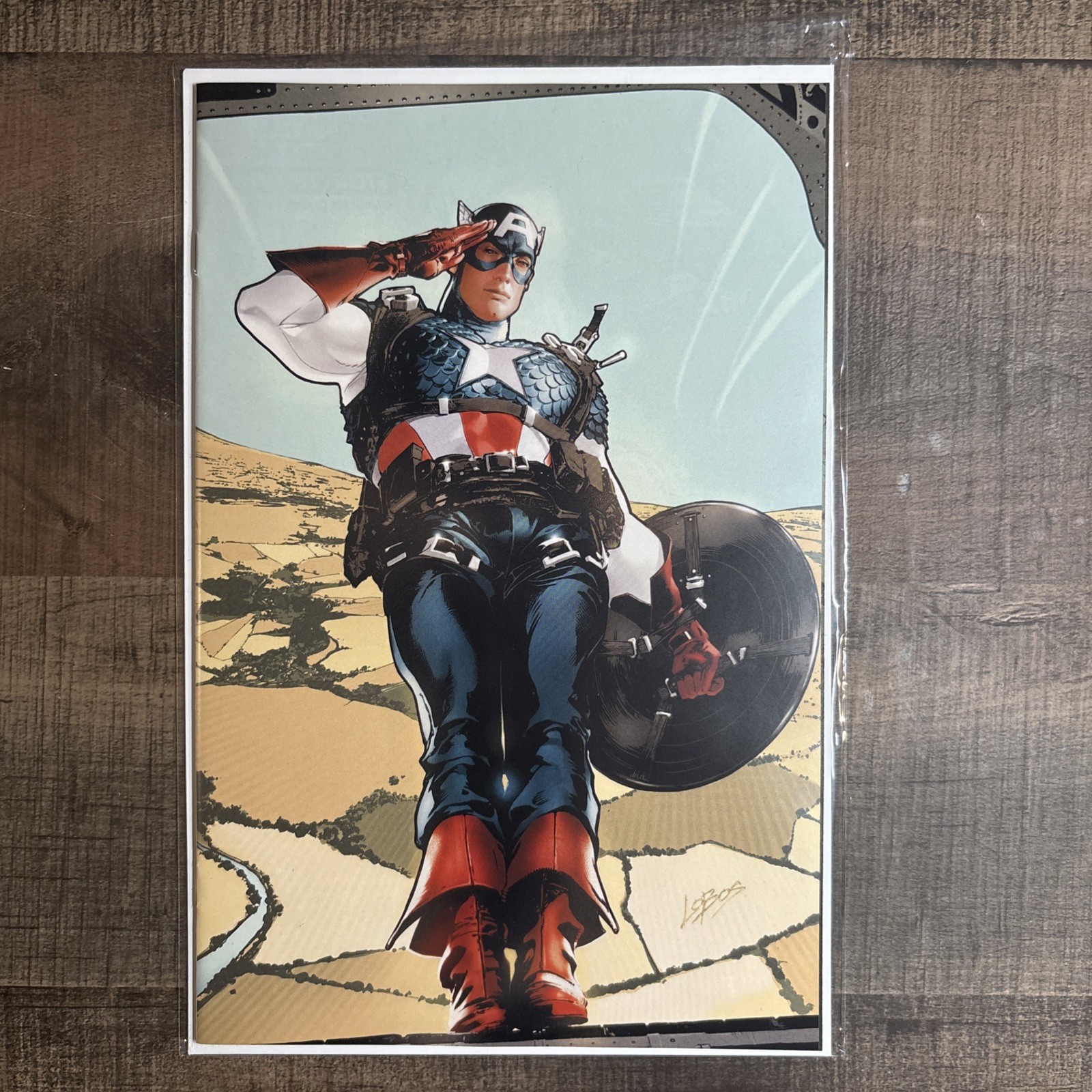 CAPTAIN AMERICA 1 1:200 PABLO VILLALOBOS VIRGIN VARIANT NM INCENTIVE RATIO 2025