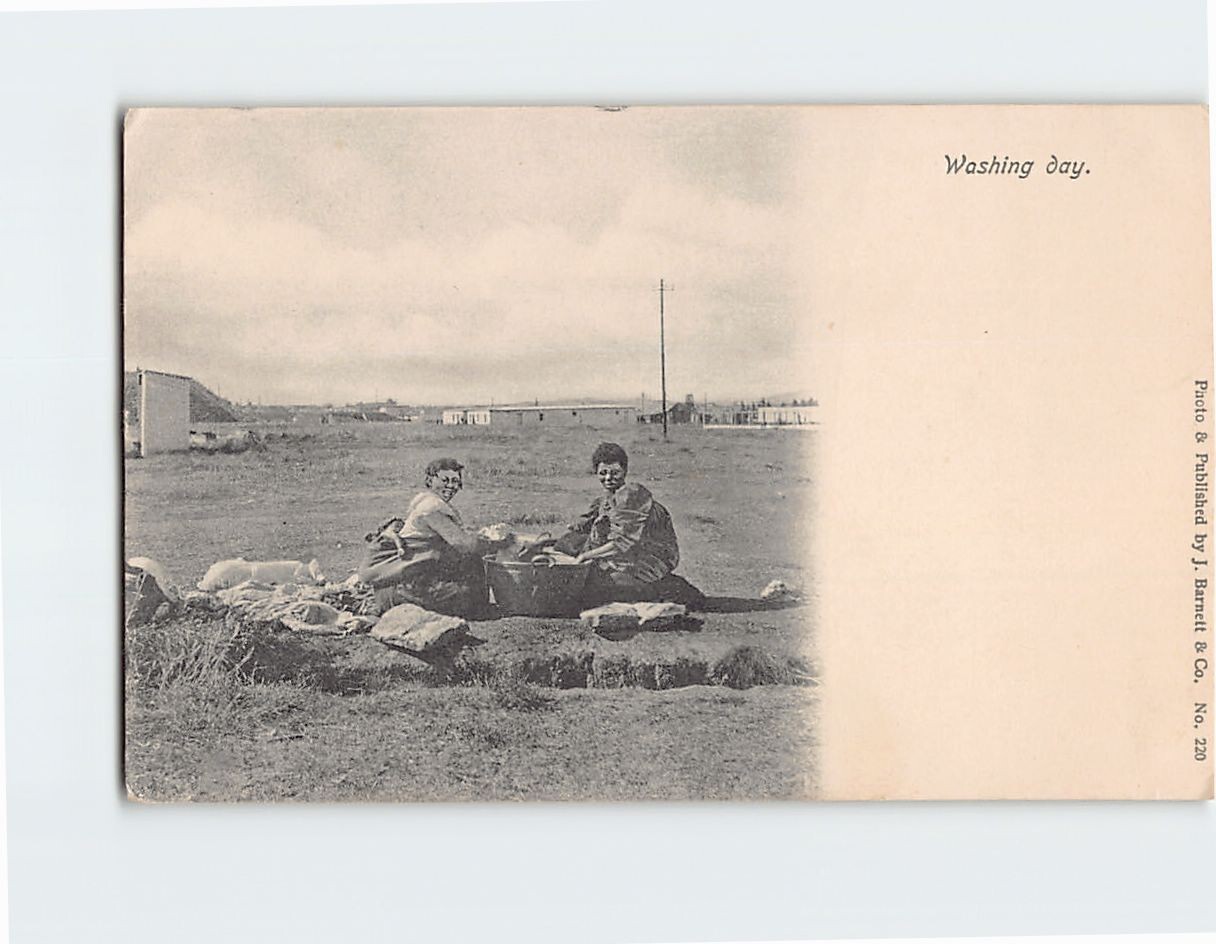 Postcard Washing day