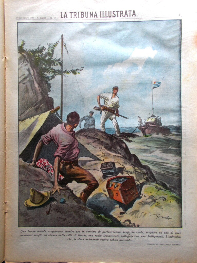 La Tribuna Illustrata 19 November 1939 WW2 Ettore Muti London Paris Berlin Gas