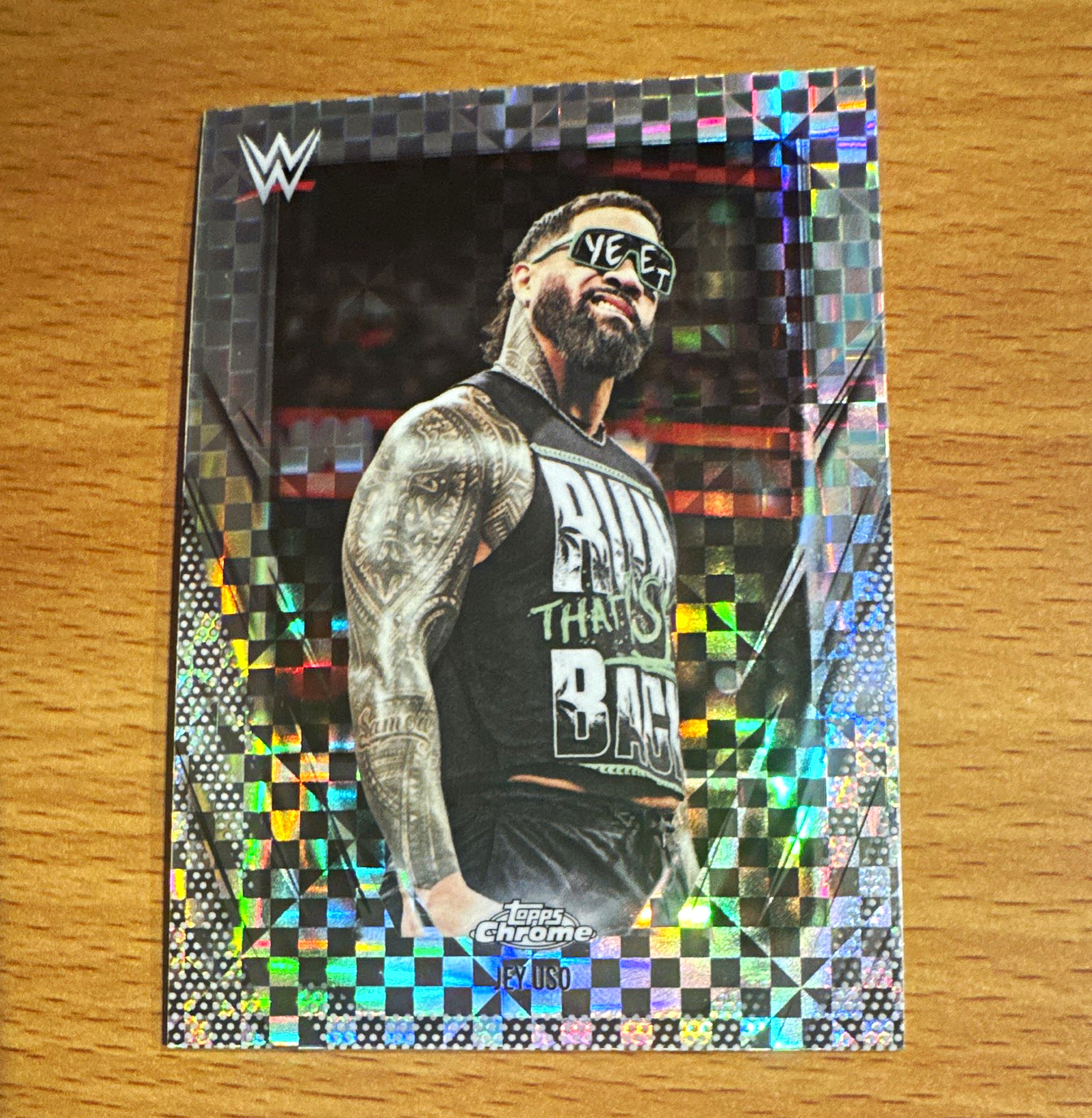 Topps 2024 Topps Chrome WWE Jey Uso #83 Non-Sport Trading Card Standard Size