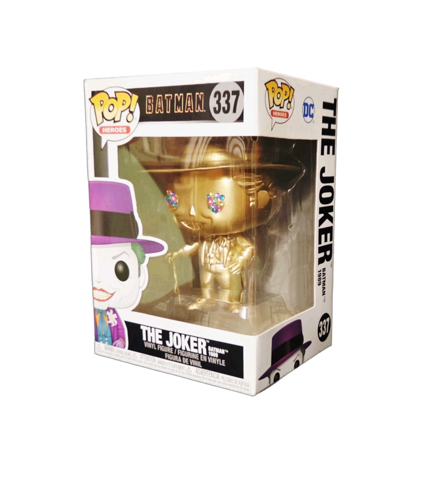 Vaulted Treasures Custom Joker Metallic Gold with Diamonds Funko Pop Vaulted Treasures Custom Joker Metallic Gold with Diamonds Funko Pop