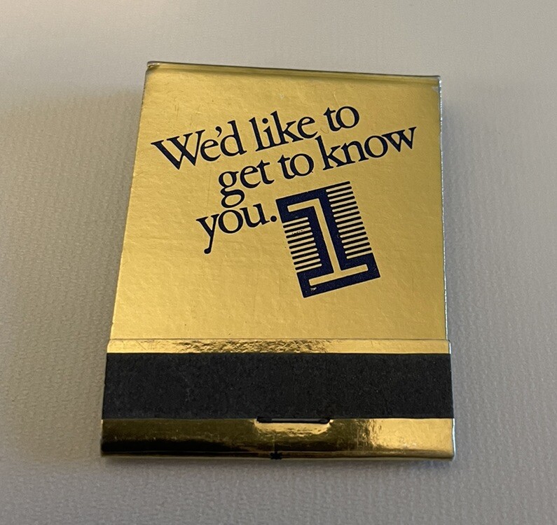 Vintage First National Bank Of Oregon* Matchbook Full Unstruck
