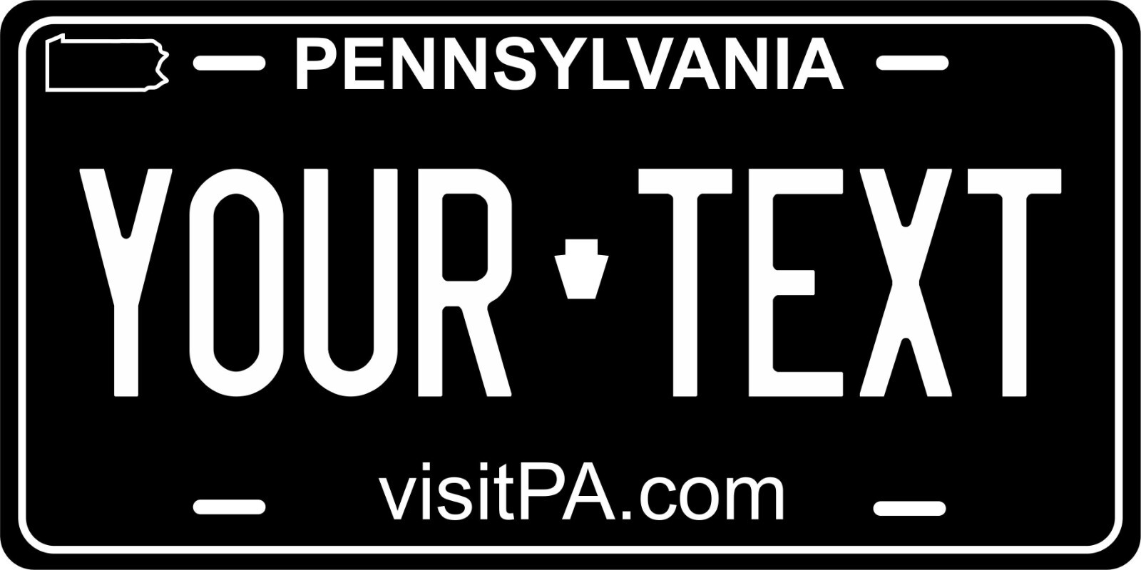 Pennsylvania 2004 Black License Plate Personalized Custom Auto Bike Motorcycle Pennsylvania 2004 Black License Plate Personalized Custom Auto Bike Motorcycle
