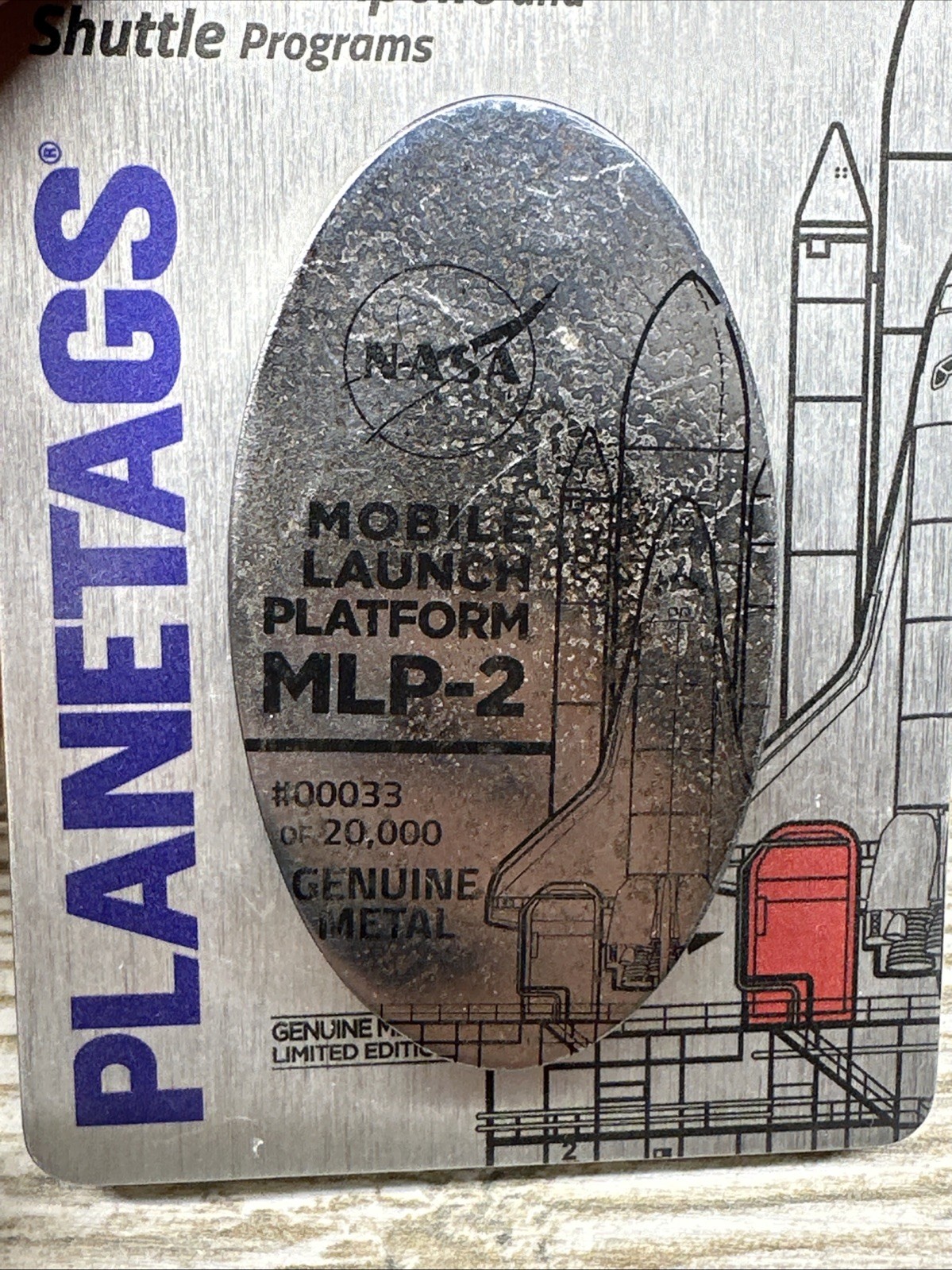 MotoArt Planetags NASA MLP-2 MOBILE LAUNCH PLATFORM RARE Plane Skin Tag #33 MotoArt Planetags NASA MLP-2 MOBILE LAUNCH PLATFORM RARE Plane Skin Tag #33
