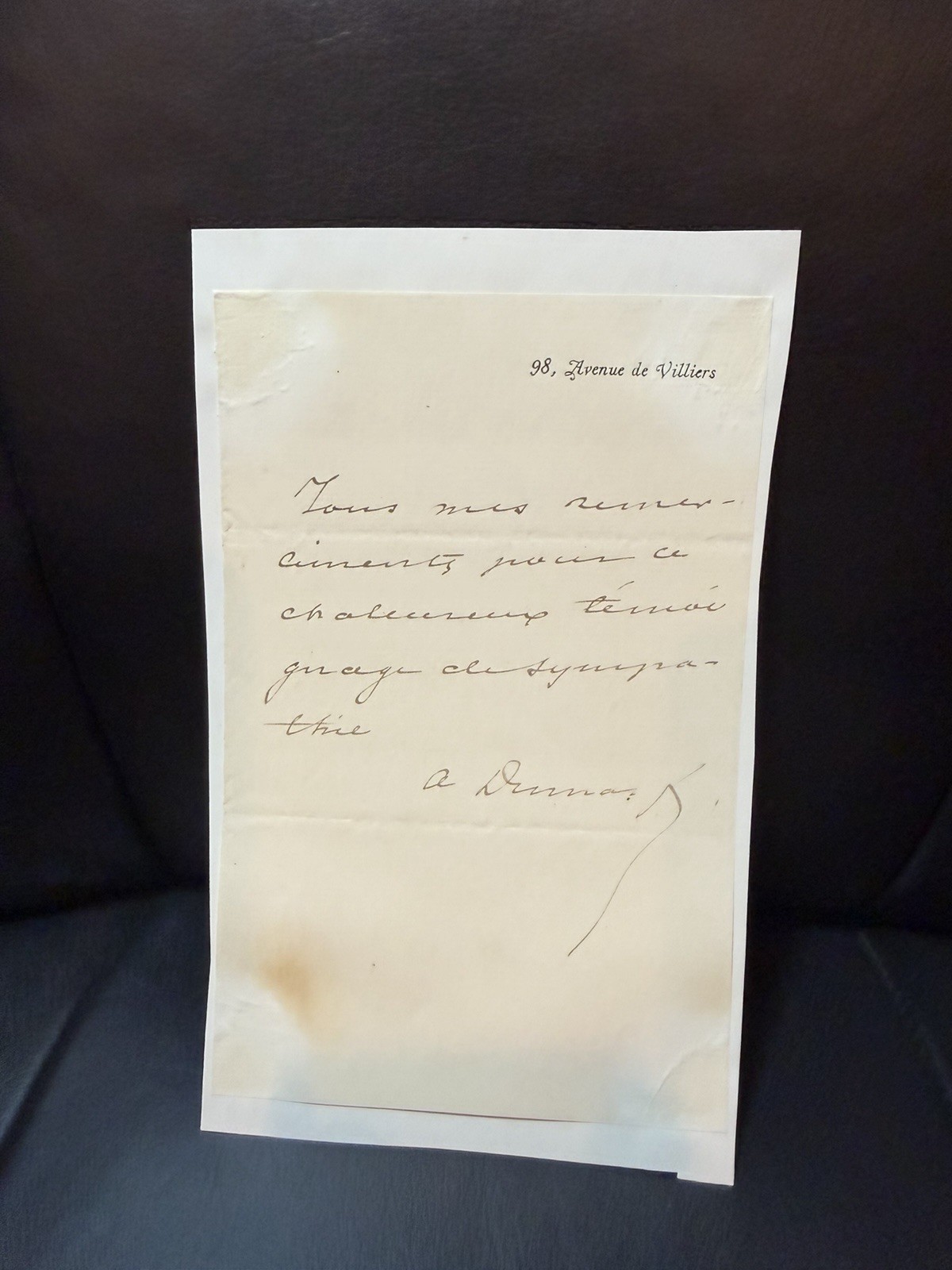 Alexandre Dumas, fils   - Autograph Letter Signed