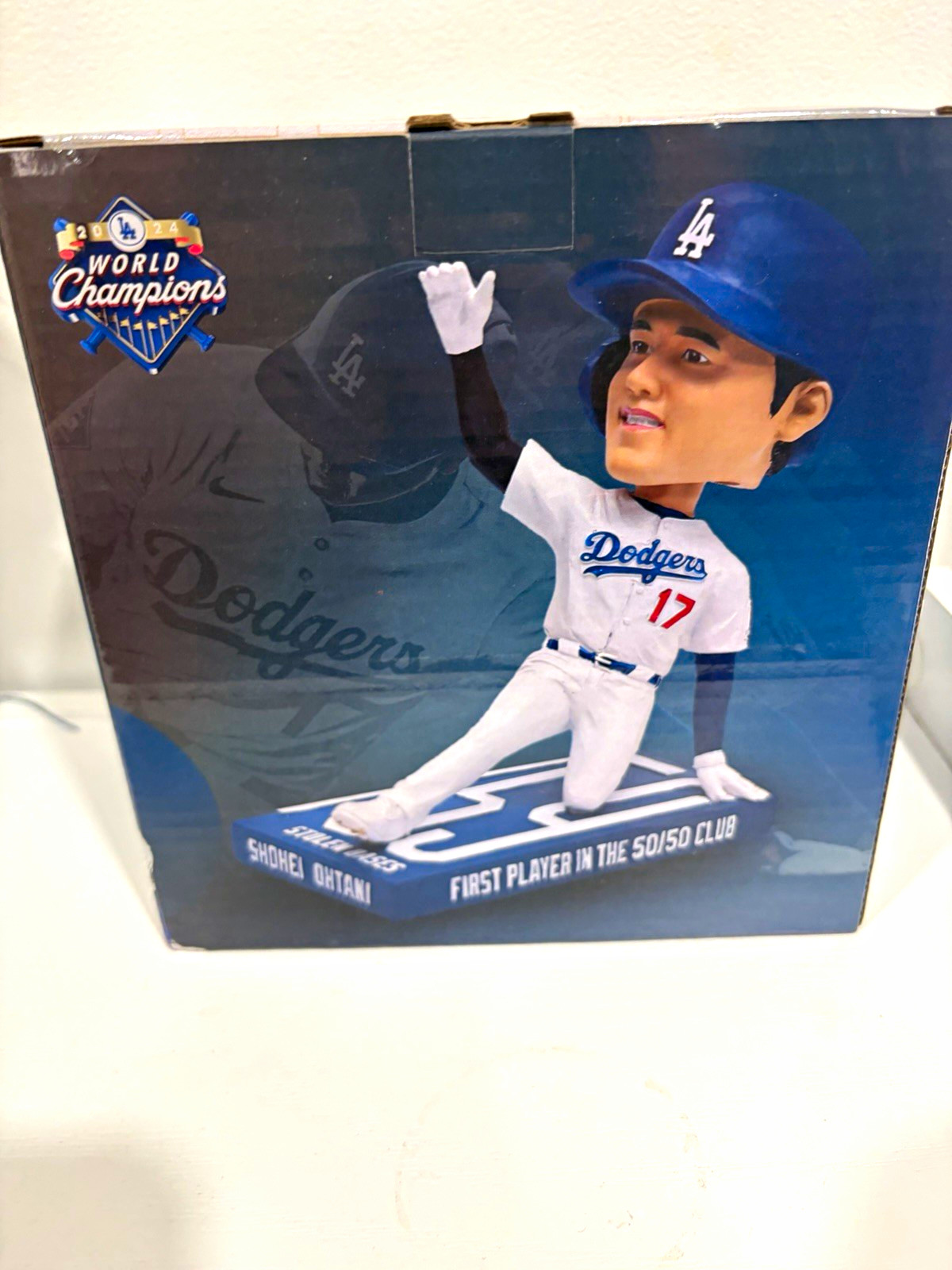 Toyo Tires Shohei Ohtani Dodgers 2024 World Champions 50/50 #1 Bobblehead