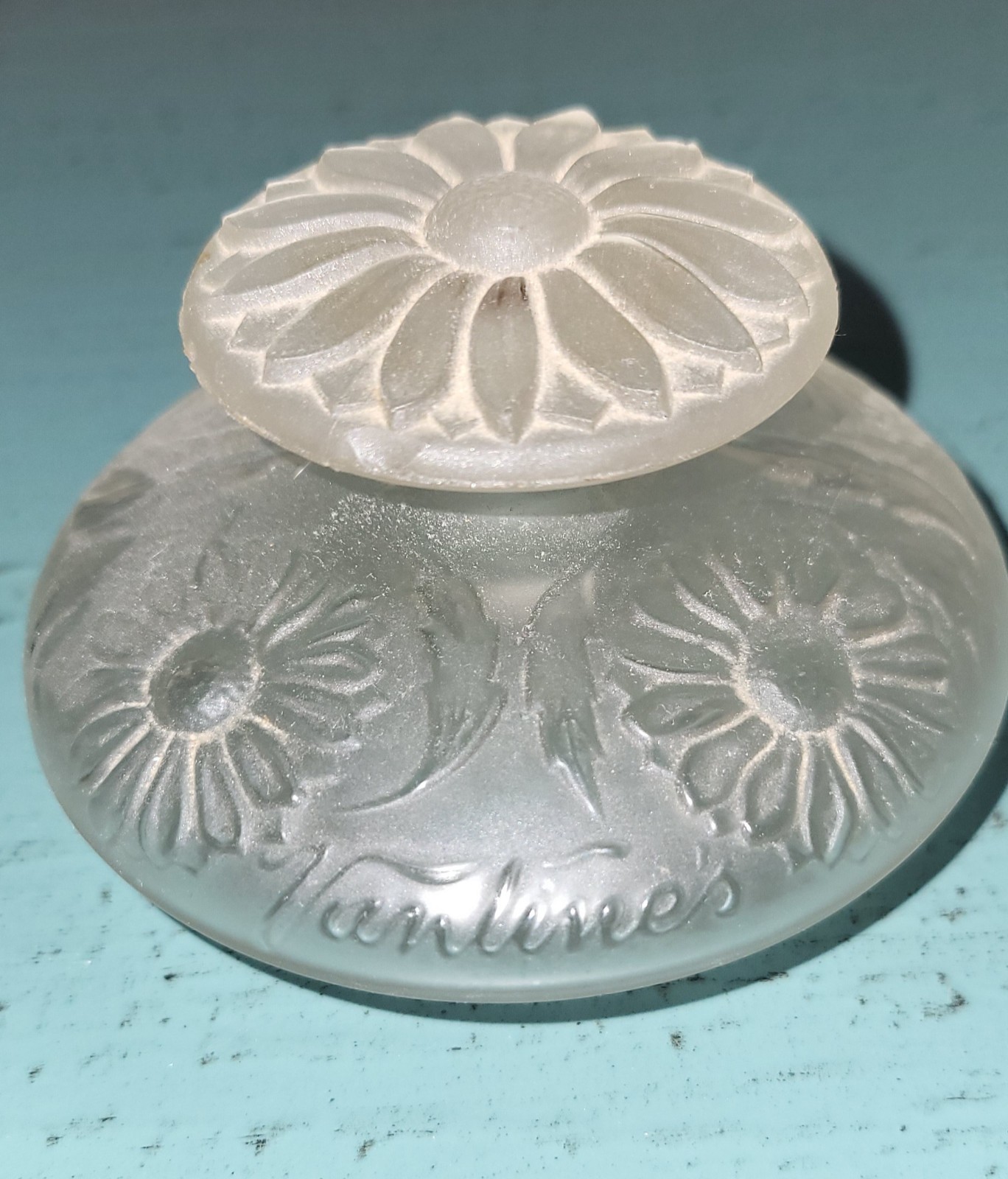Vintage Vantine Perfume Bottle Vintage 1920\'s Frosted Flower Design WOW Vintage Vantine Perfume Bottle Vintage 1920\'s Frosted Flower Design WOW