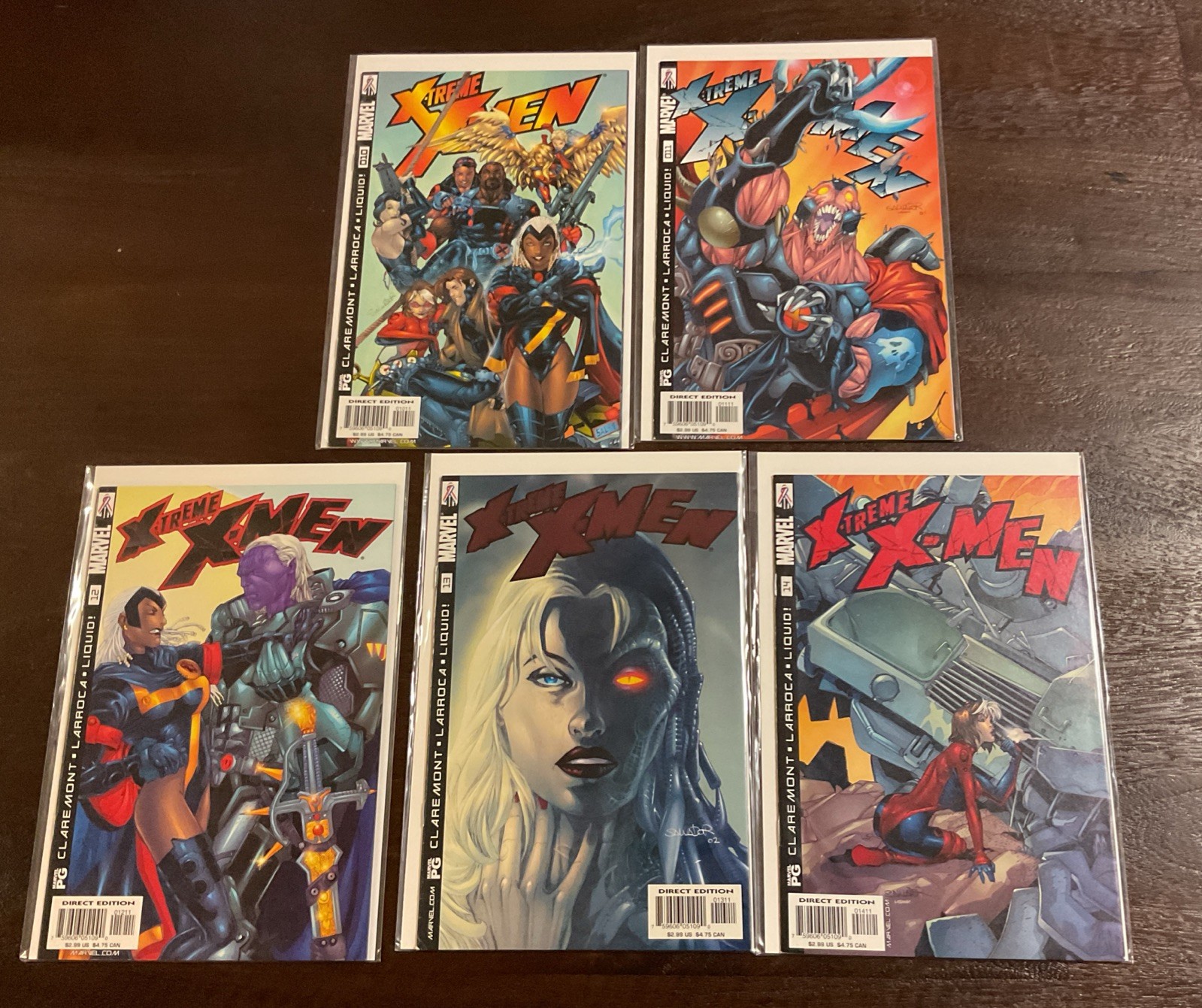 X-Treme X-Men #10-14 VF-NM Claremont Larroca Marvel 2001