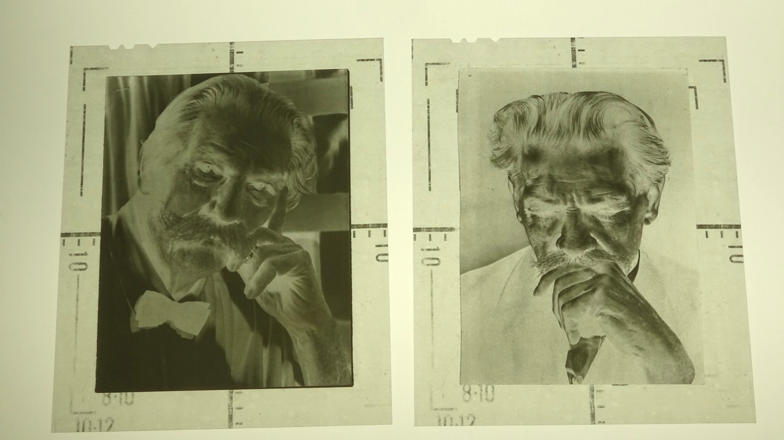 2 Large Format Black & White PHOTO NEGATIVES 4\