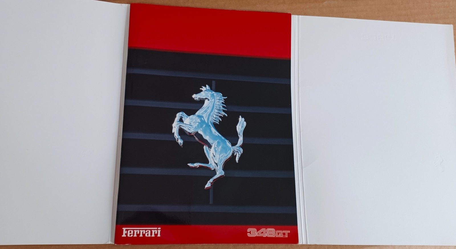 Ferrari 348 GT Original Sales Brochure 1993 Catalog w/ Embossed Protective Cover Ferrari 348 GT Original Sales Brochure 1993 Catalog w/ Embossed Protective Cover