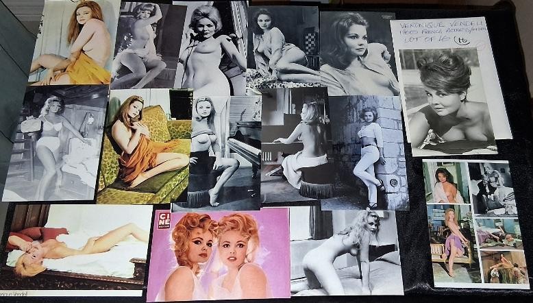 VERONIQUE VENDELL 1960\'S FRENCH ACTRESS MODEL (LOT OF 16 ) 4 X 6 PHOTOS