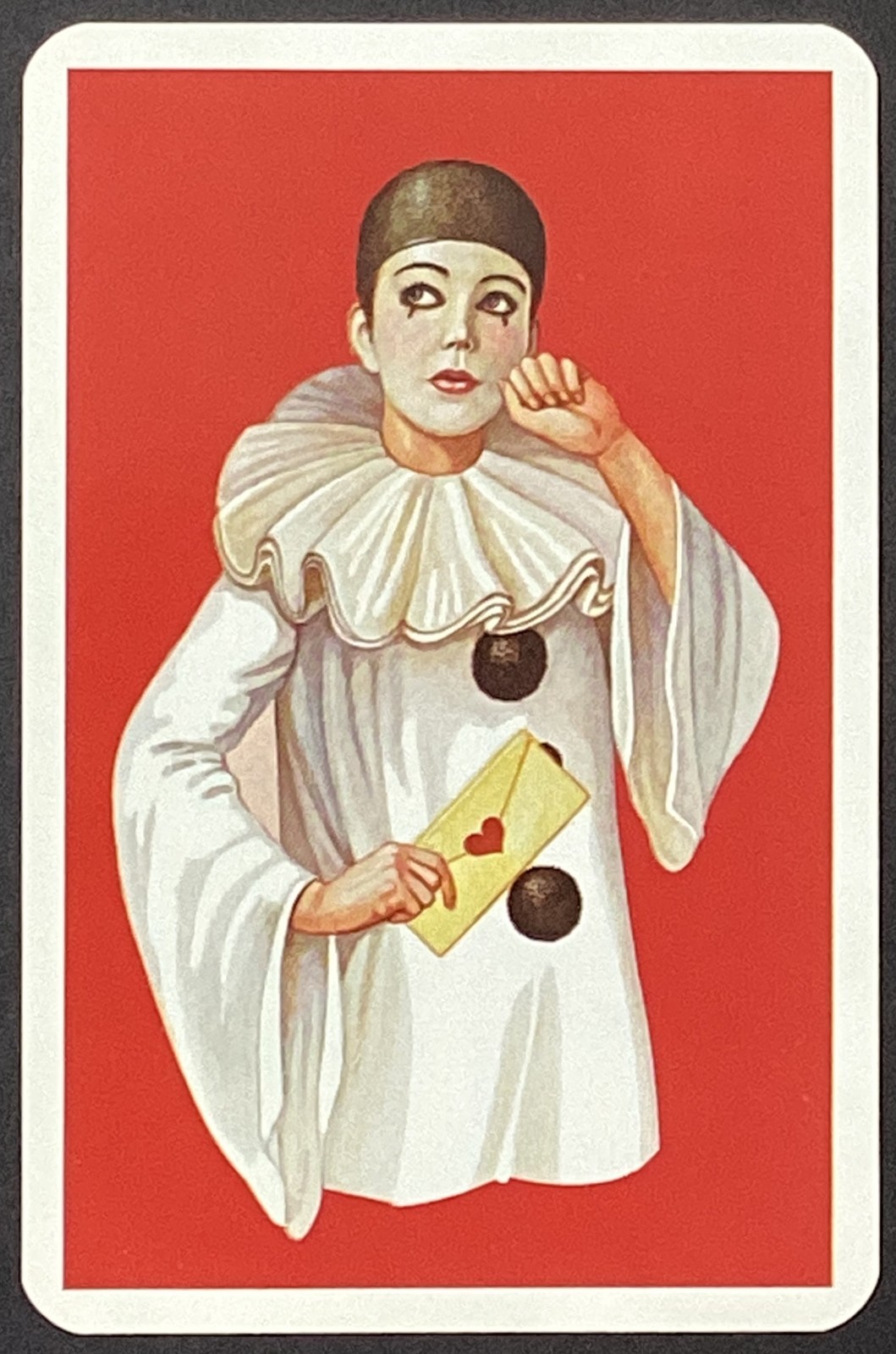 Pierrot Sad Clown Vintage Single Swap Playing Card