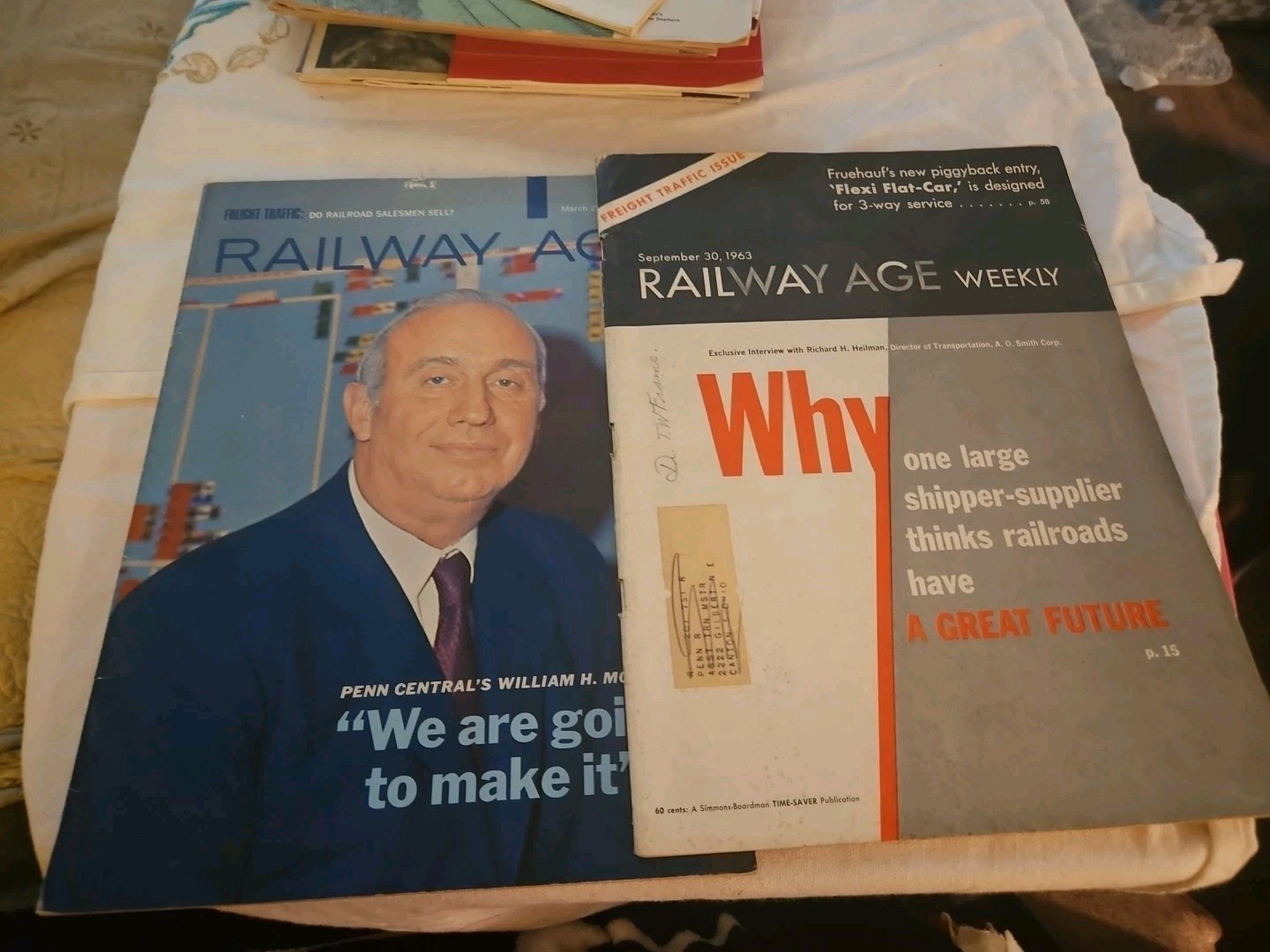 Railway Age March 29 1971. September 30 1963
