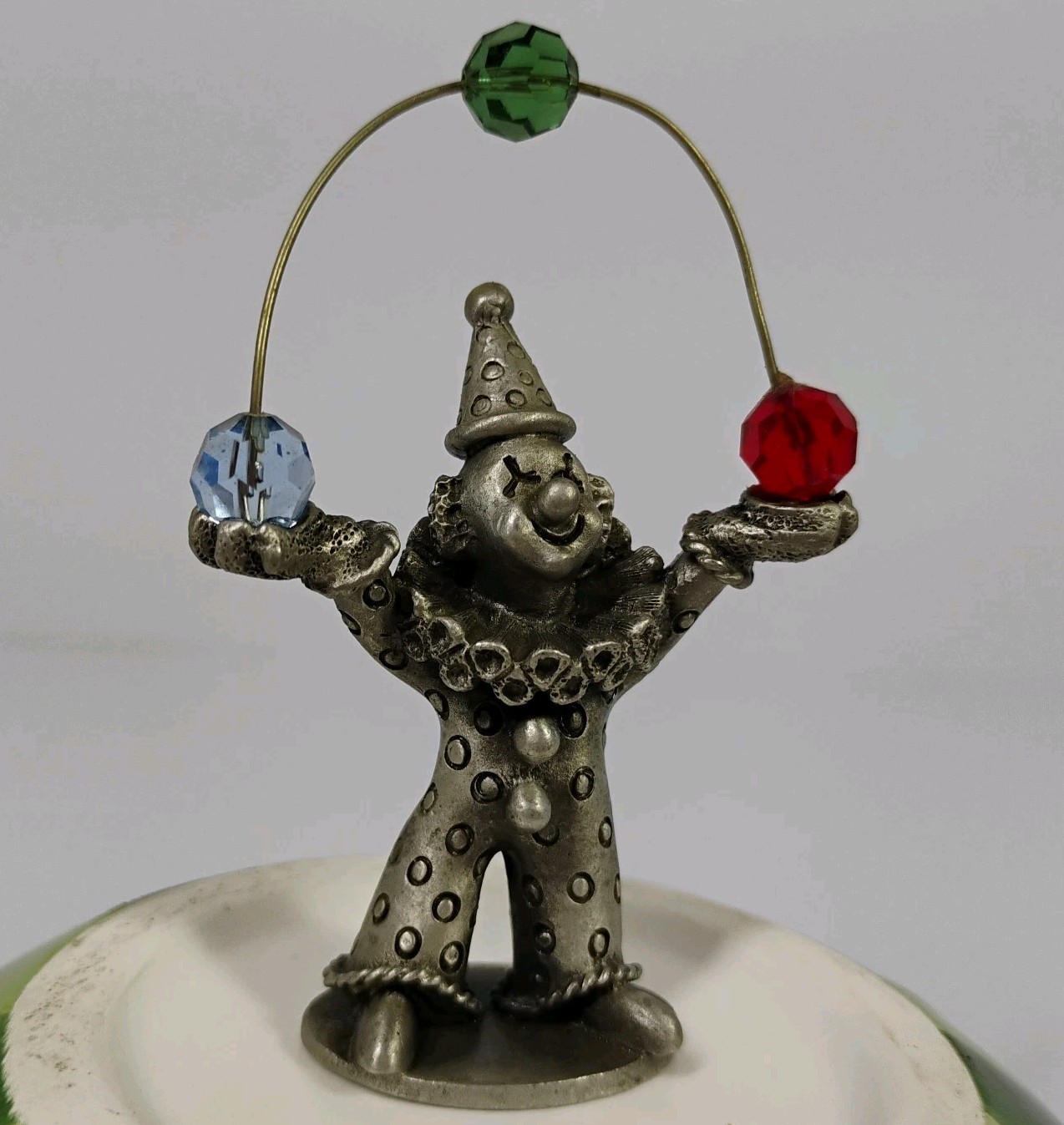 Vintage Spoontiques Pewter Juggling Clown Figurine # 451   