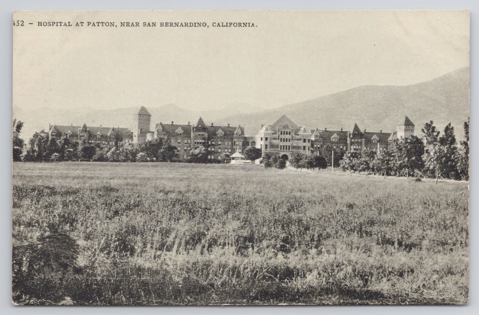 Patton Hospital Asylum for the Insane San Bernardino California CA c1910s Patton Hospital Asylum for the Insane San Bernardino California CA c1910s