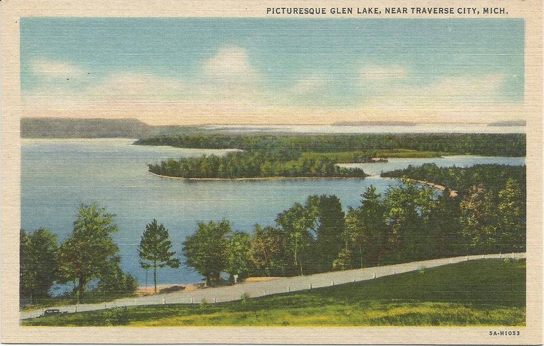 Vintage Glen Lake postcard