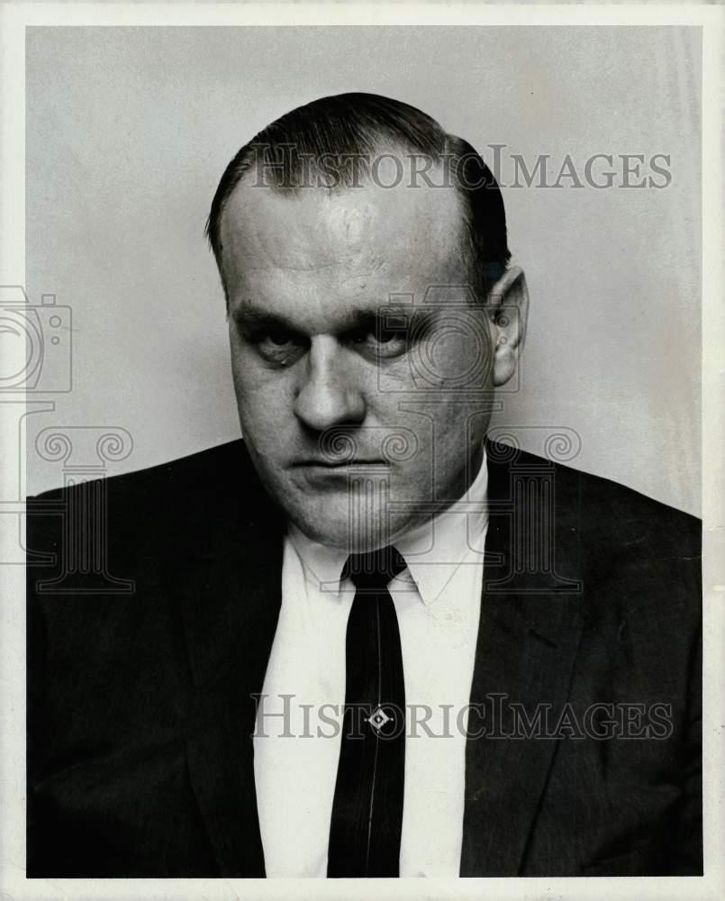 1964 Press Photo Lt. Wright, Police Security - lra06146